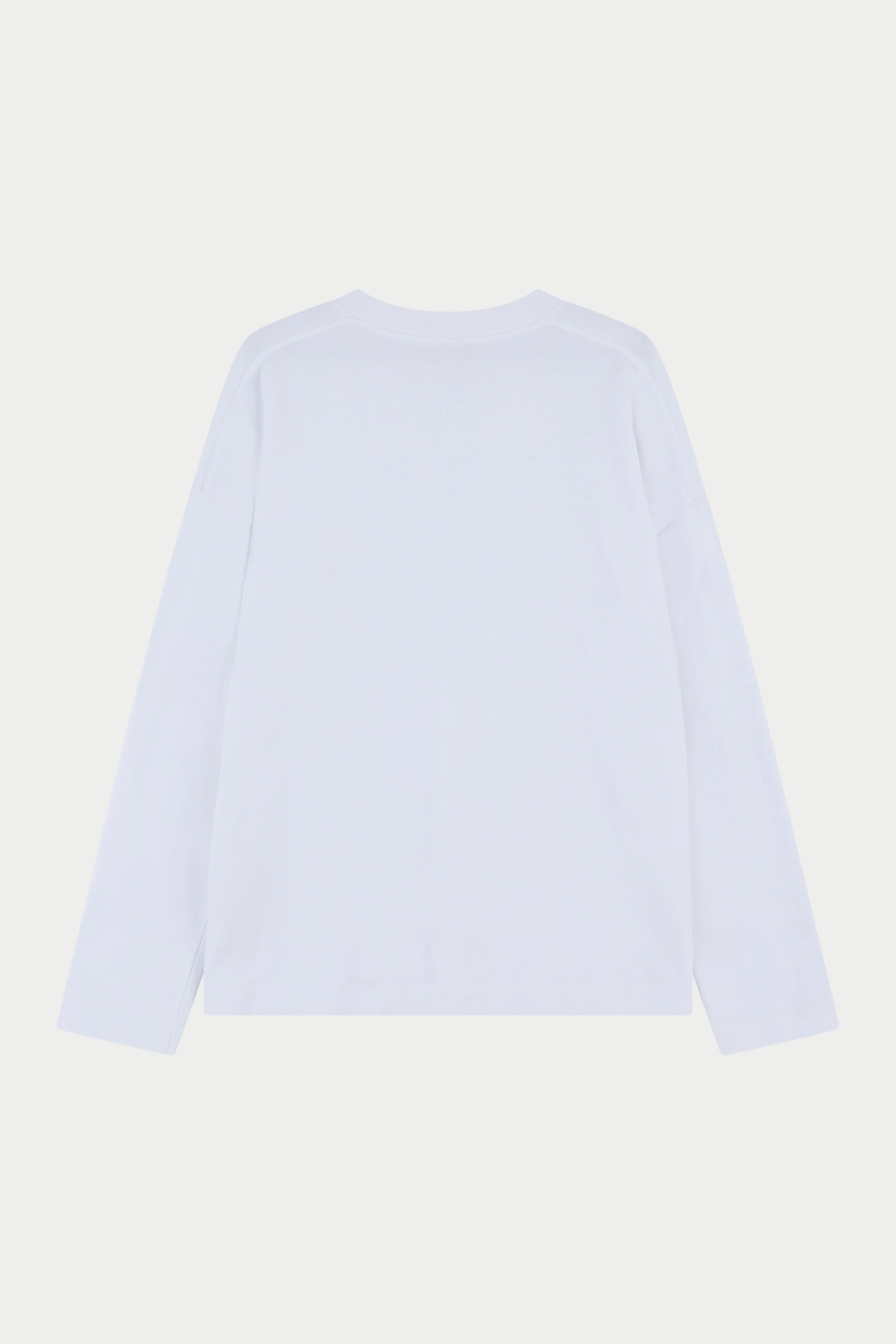APPLIQUÉ EMBLEM LONG SLEEVE - WHITE - Image 7