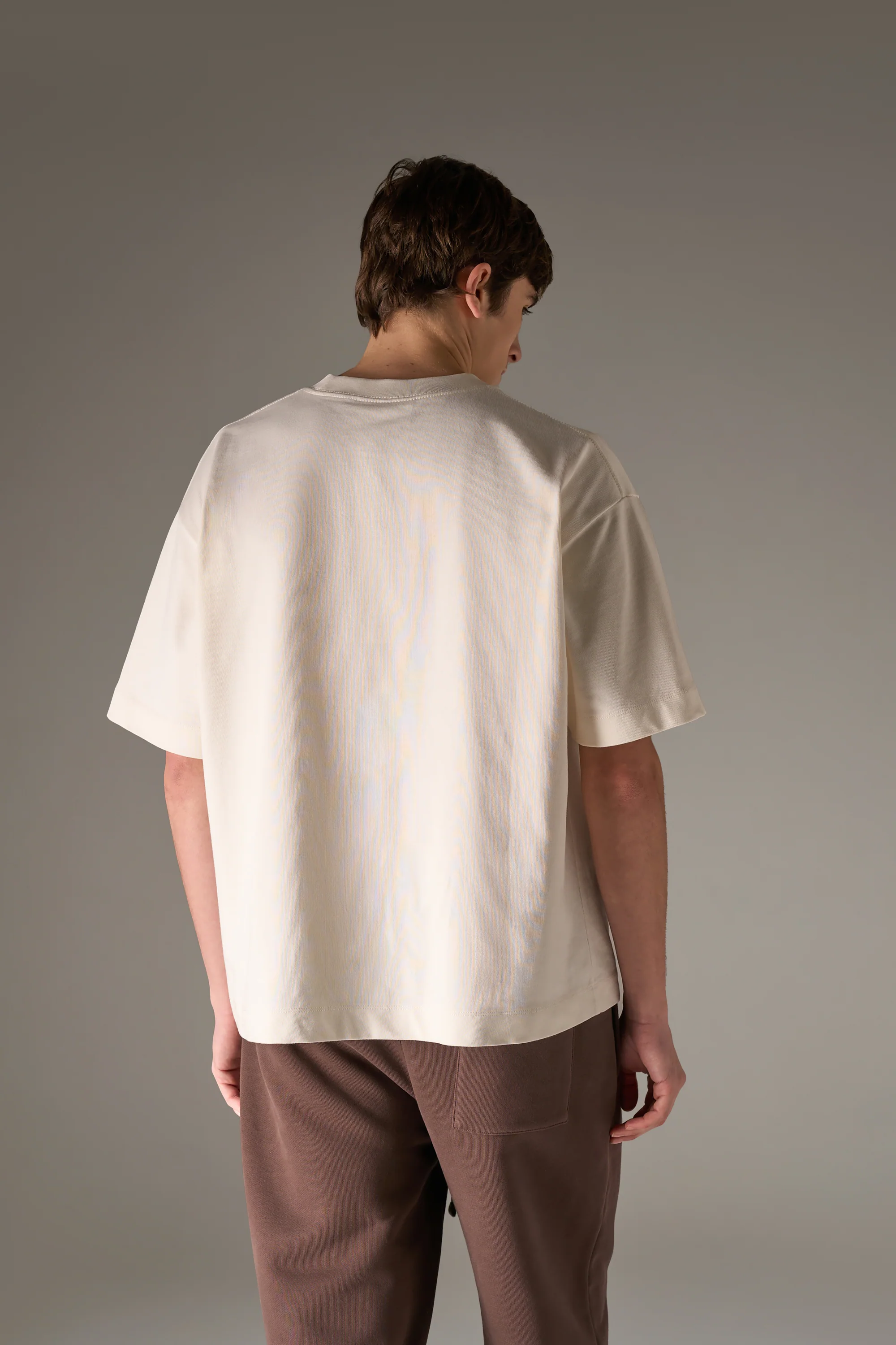APPLIQUE MONOGRAM EMBLEM T-SHIRT - OFF WHITE - Image 5