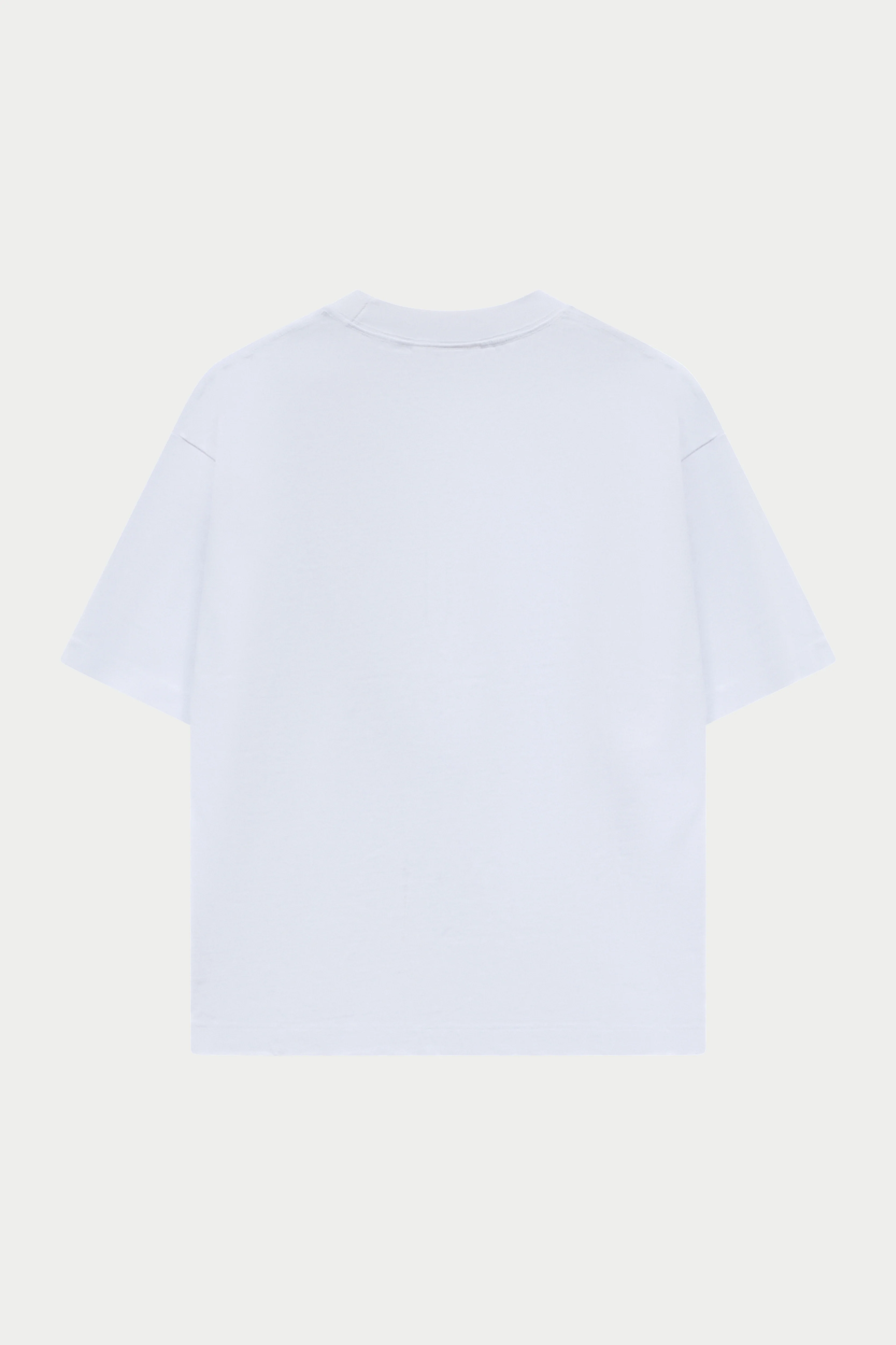 APPLIQUE MONOGRAM EMBLEM T-SHIRT - WHITE NAVY - Image 6