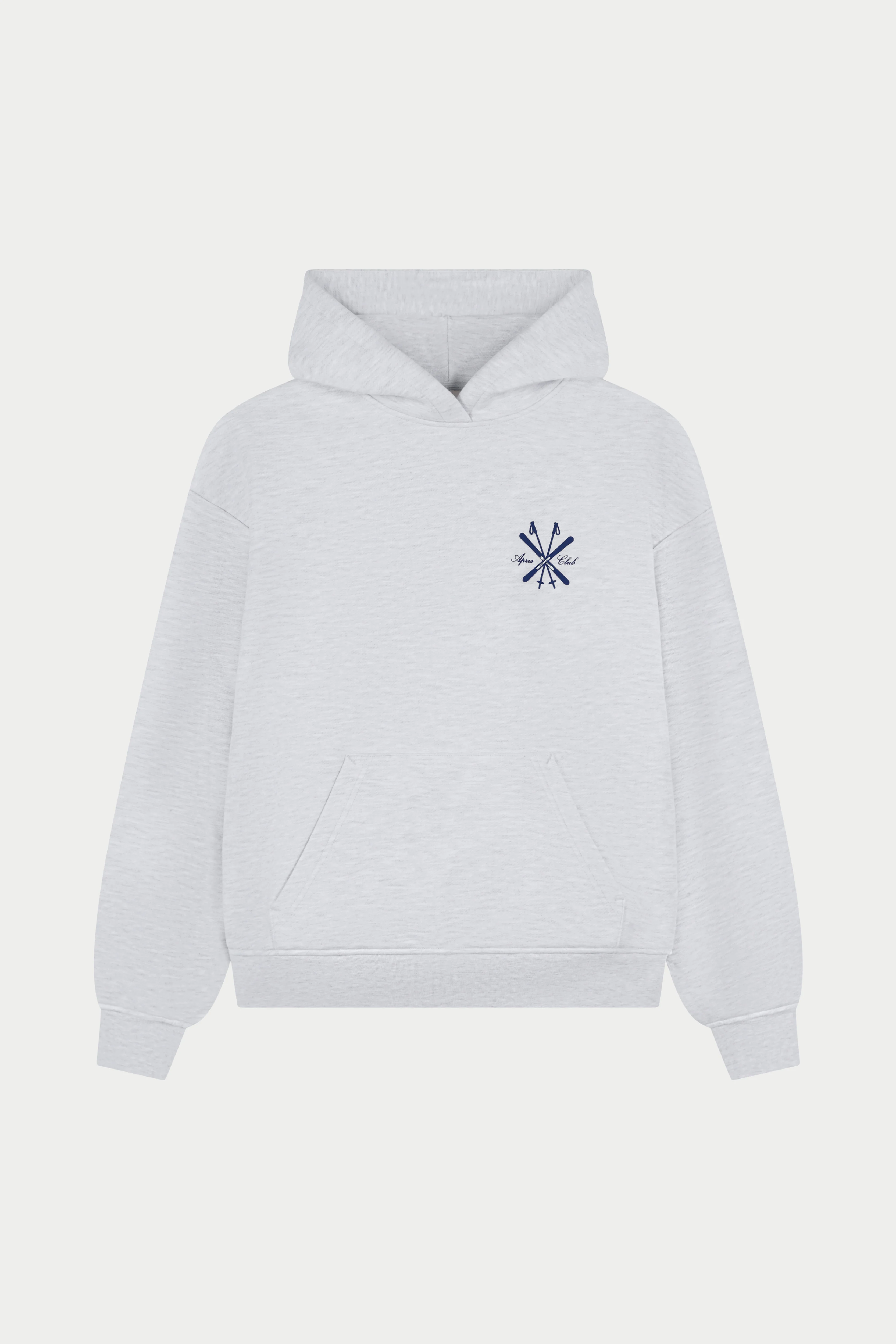 APRES GRAPHIC OVERSIZED HOODIE - GREY MARL