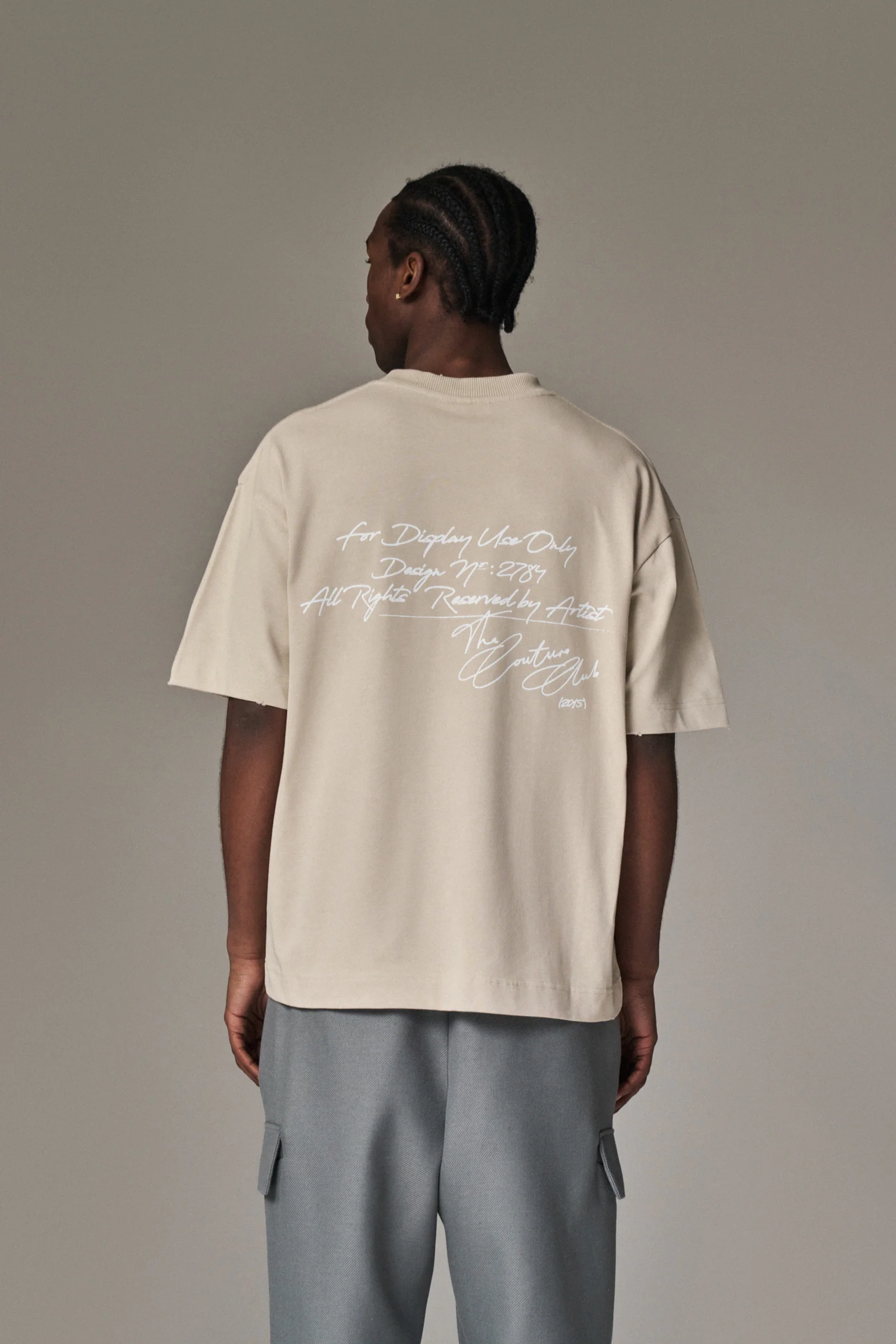 DISPLAY USE ONLY RELAXED T-SHIRT - BEIGE - Image 2