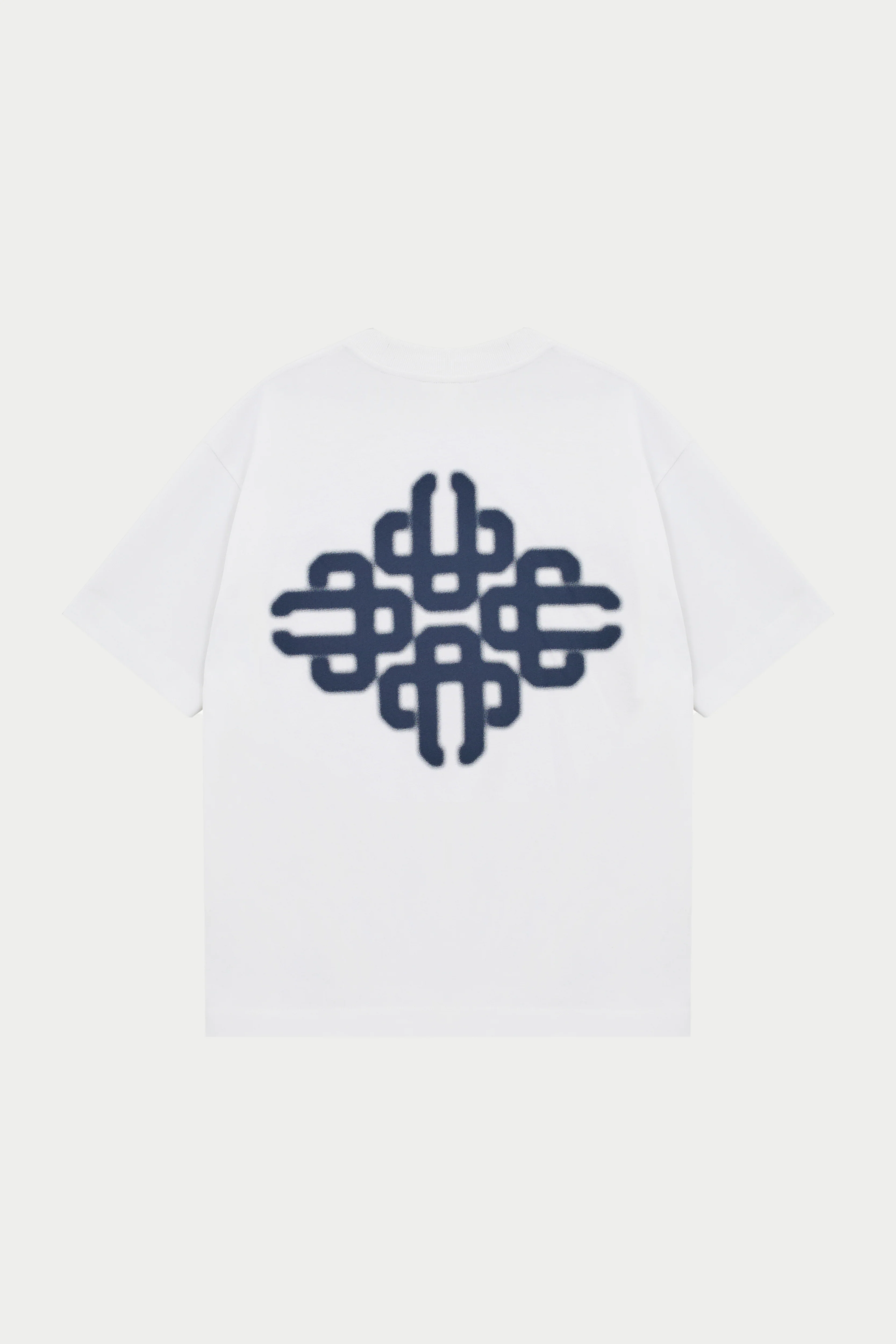 BLURRED GRAPHIC EMBLEM T-SHIRT - NAVY - Image 6