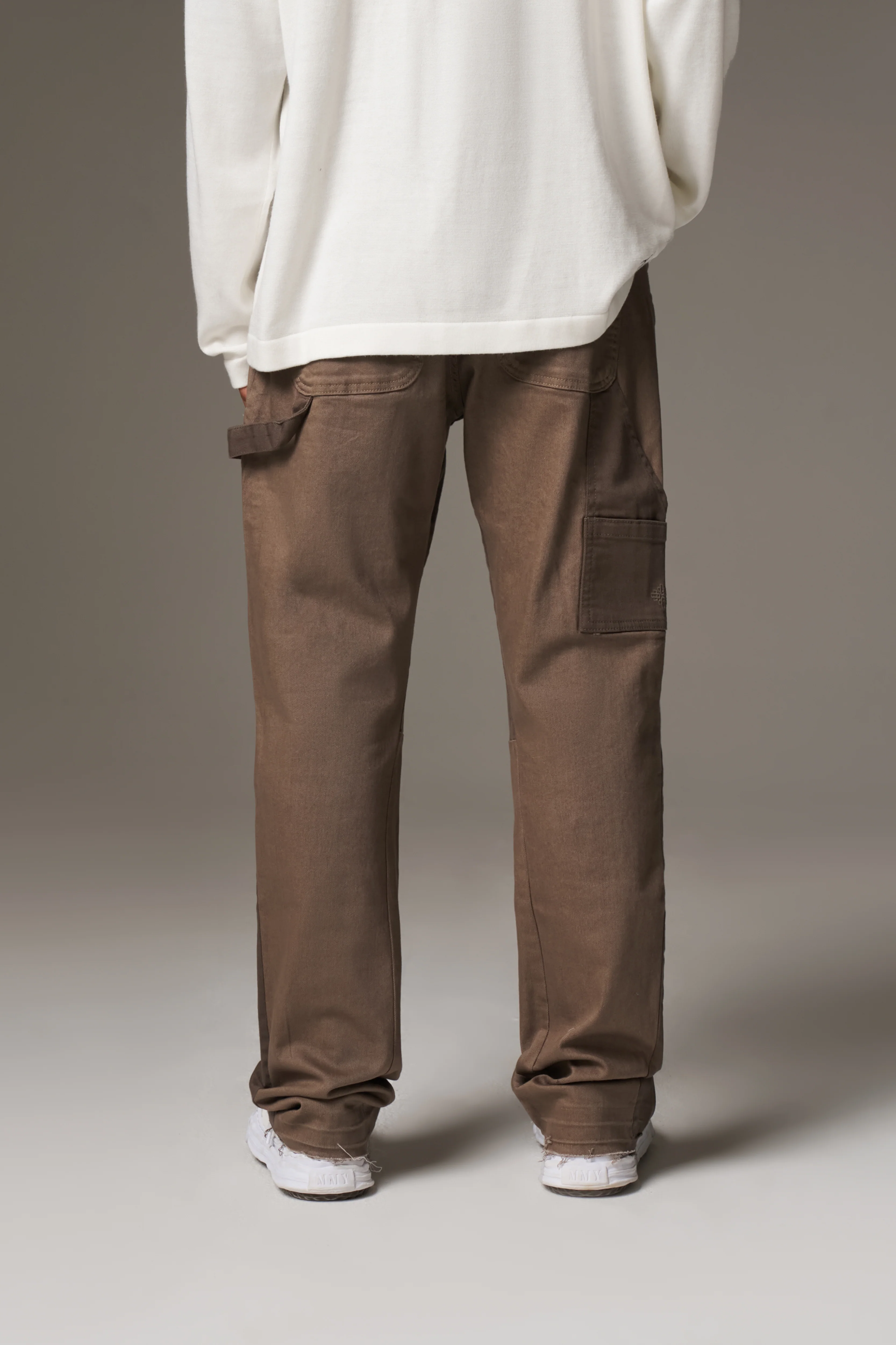 CANVAS CARPENTER TROUSER - BROWN - Image 6
