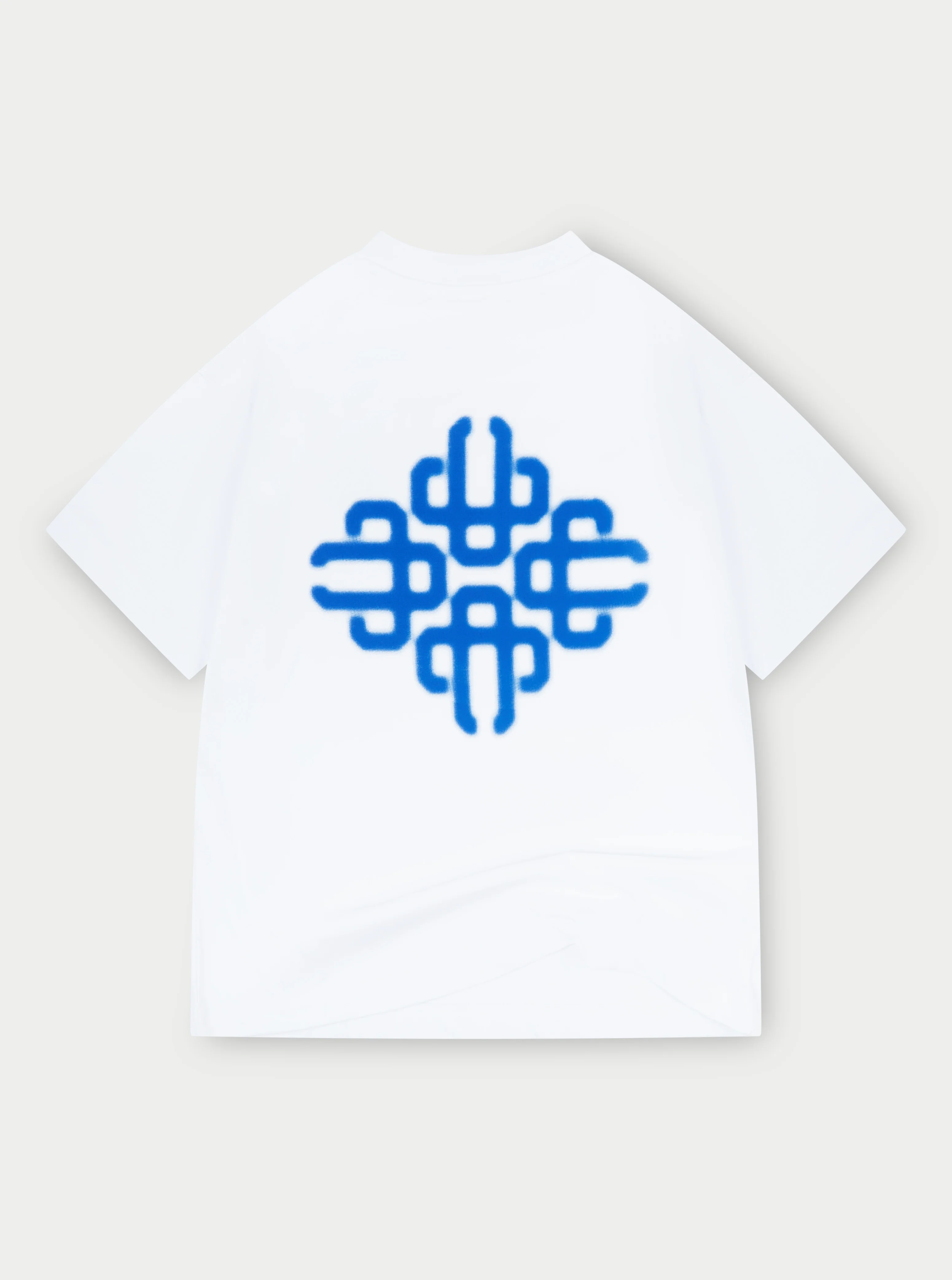 BLURRED GRAPHIC EMBLEM T-SHIRT - COBALT - Image 5