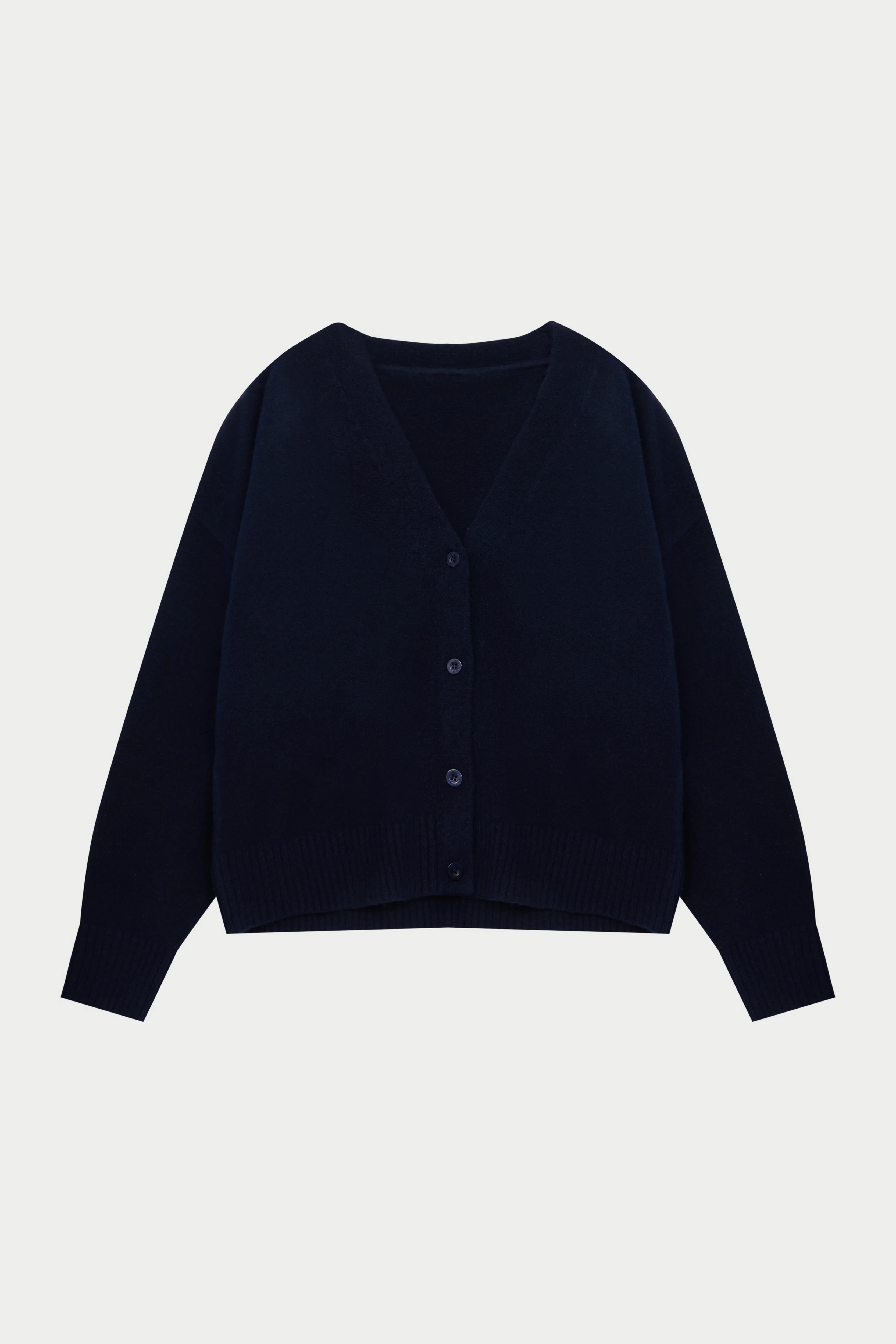 COPYRIGHT BRUSHED KNIT CARDIGAN - NAVY - Image 11