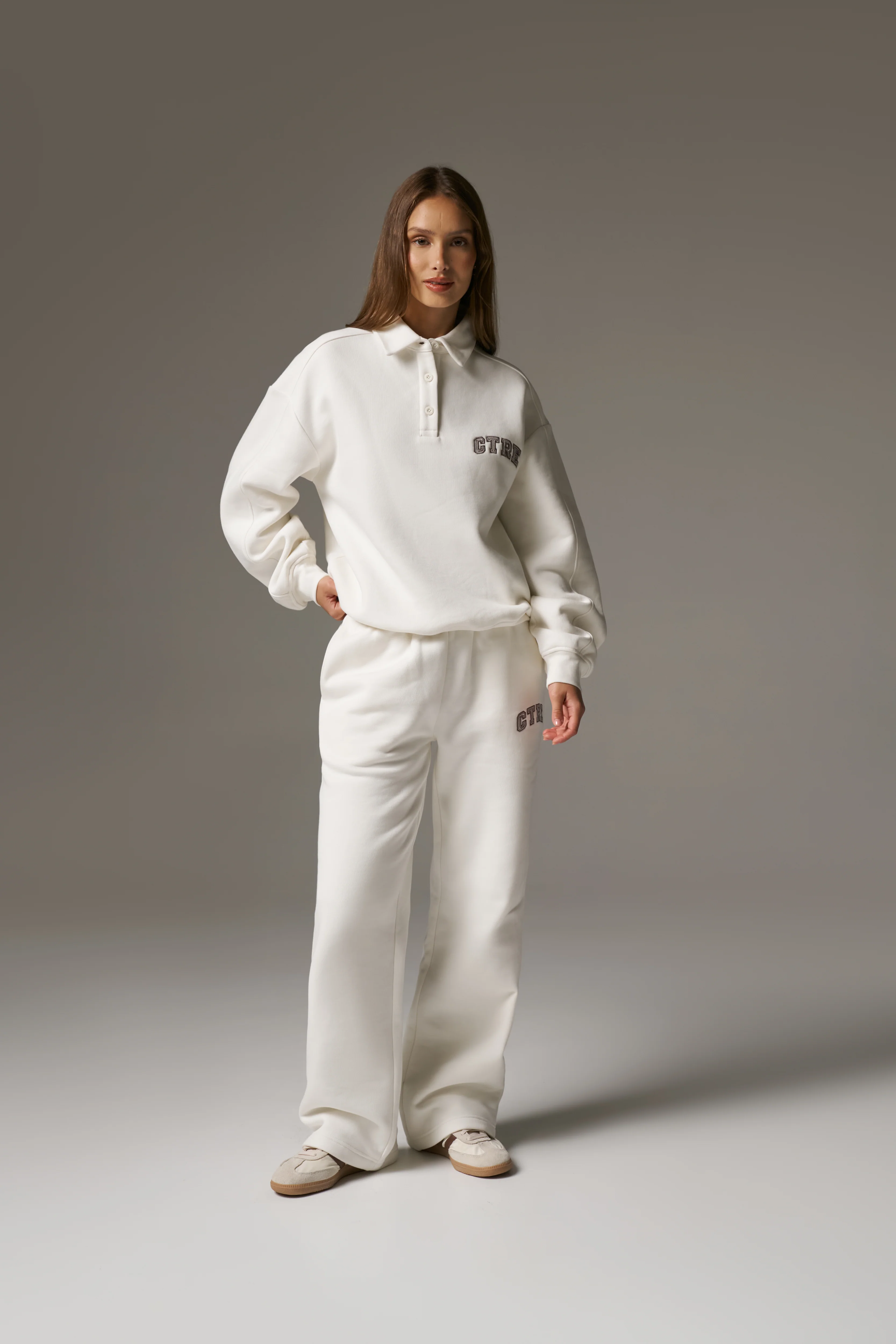 CTRE BUTTON THROUGH POLO - OFF WHITE - Image 3