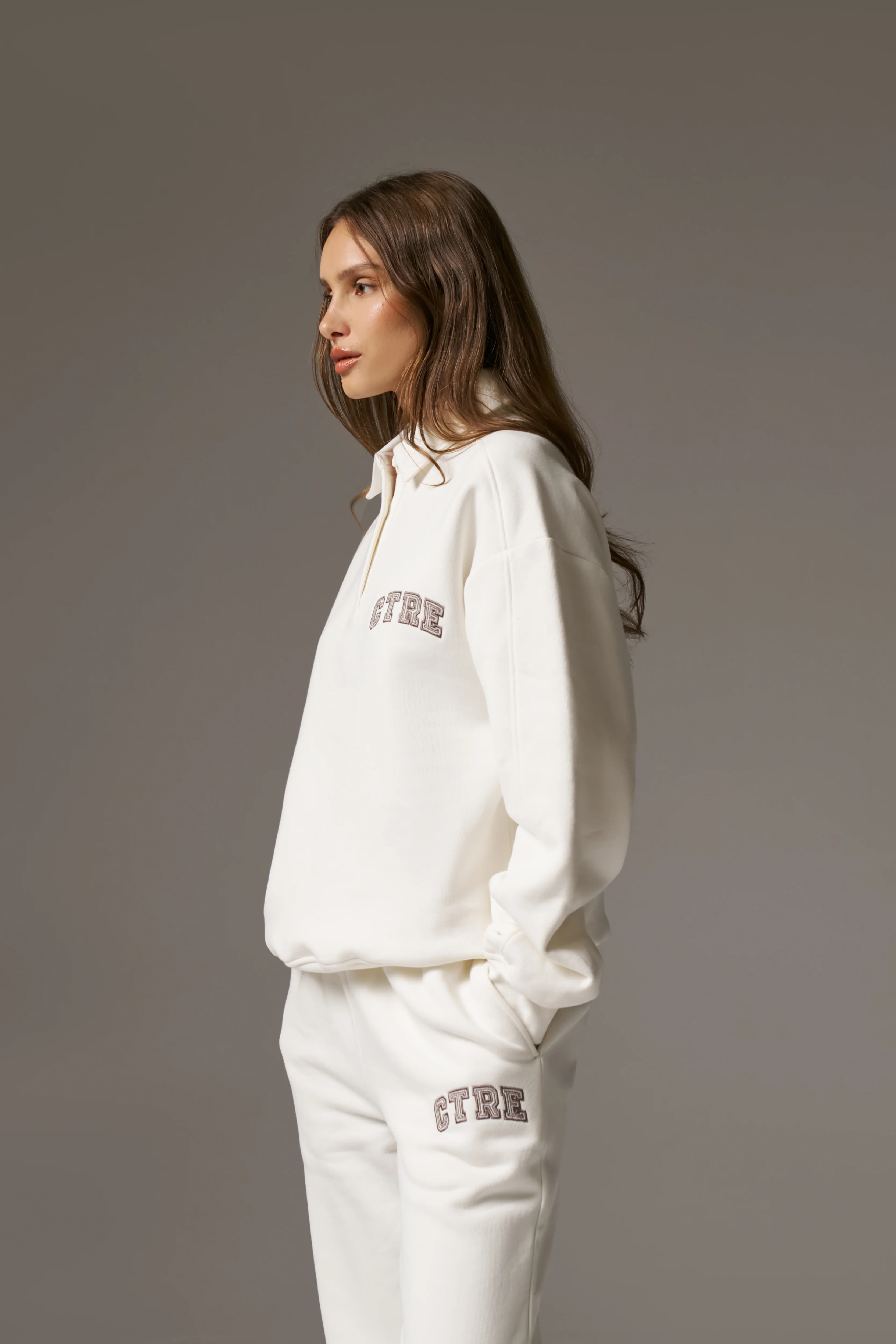 CTRE BUTTON THROUGH POLO - OFF WHITE - Image 5