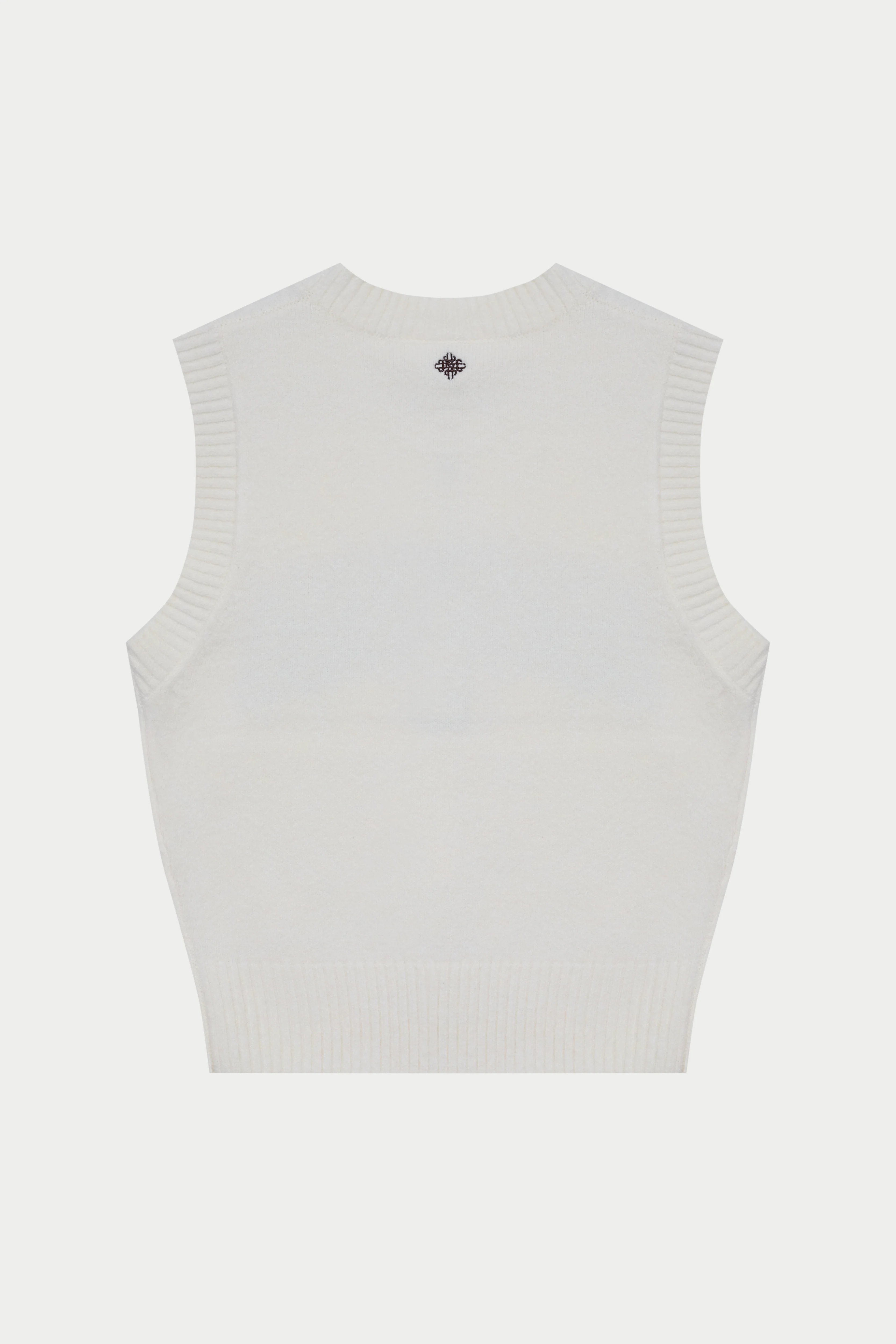 CTRE KNITTED VEST - OFF WHITE - Image 10