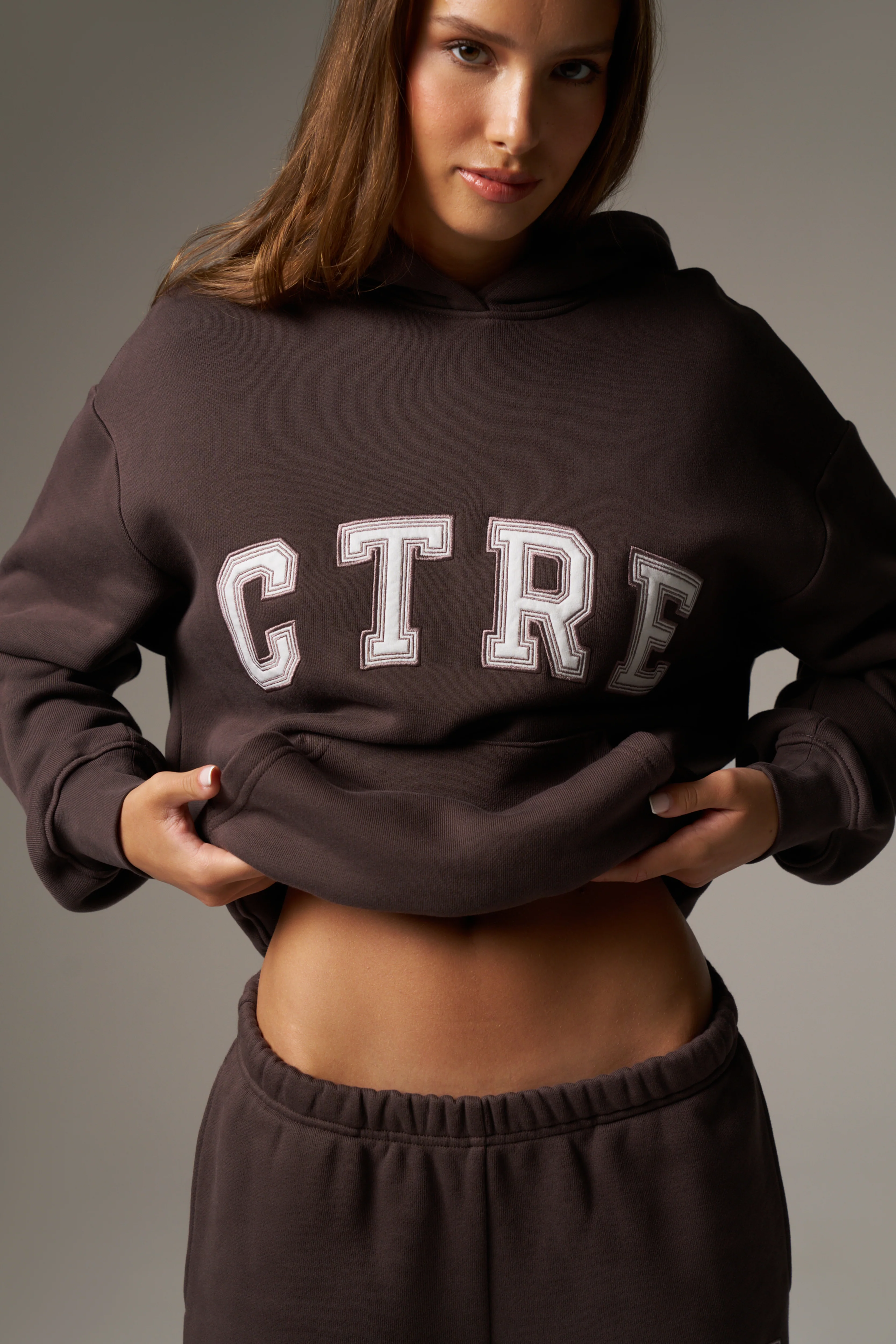 CTRE RELAXED HOODIE - BROWN - Image 4