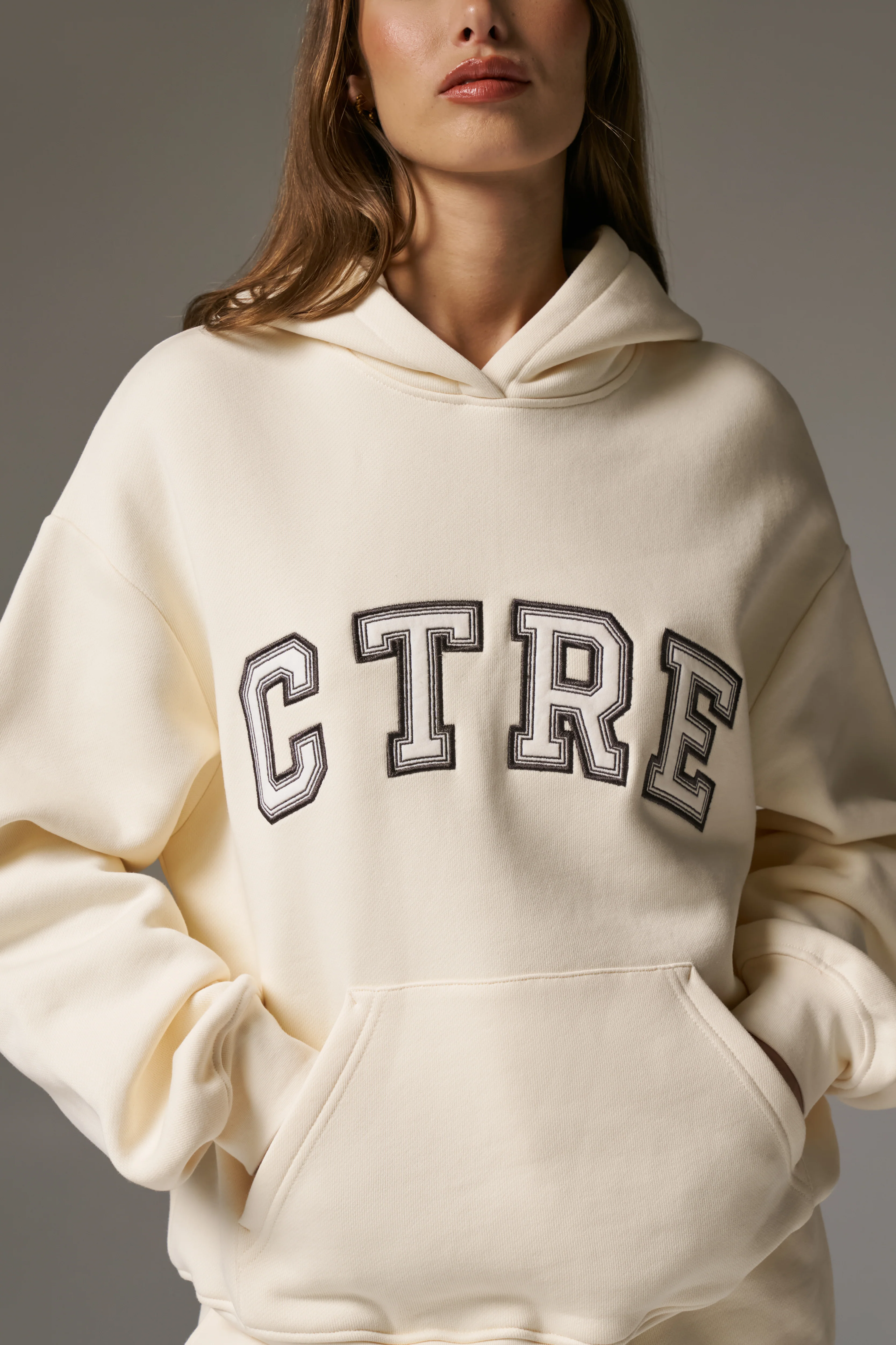 CTRE RELAXED HOODIE - BUTTERMILK - Image 5