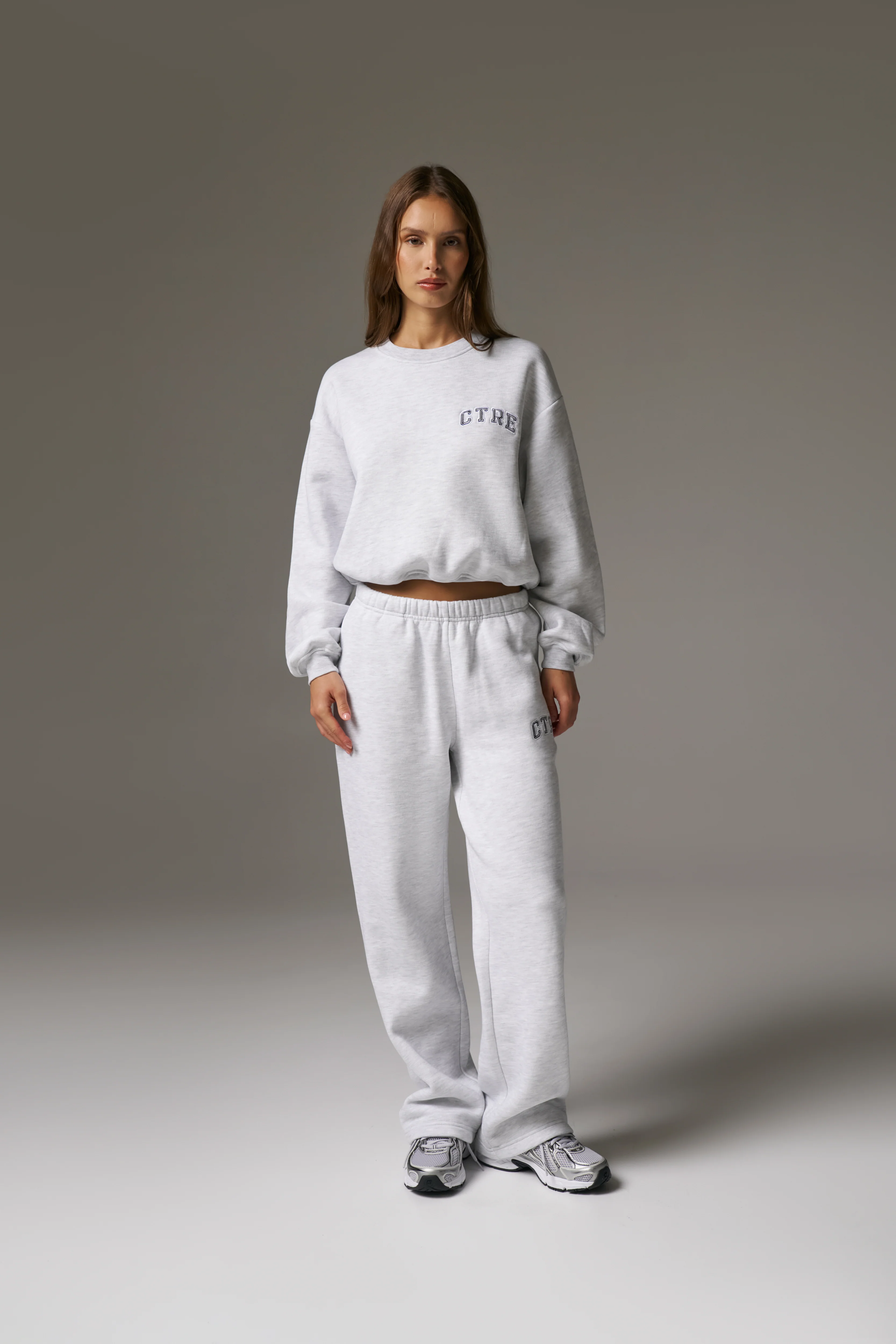 CTRE STRAIGHT LEG JOGGERS - GREY MARL - Image 5