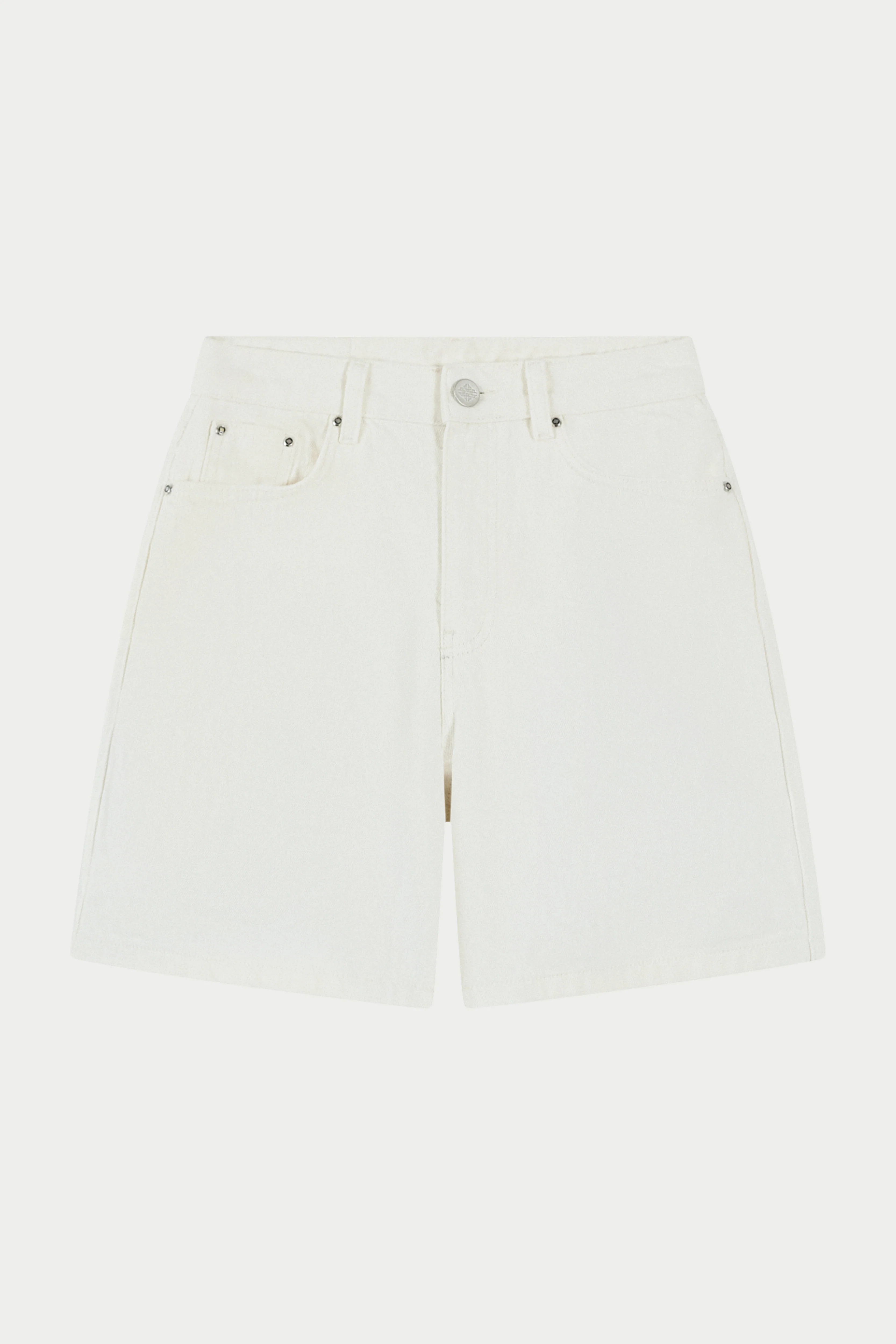 DENIM JORTS - ECRU