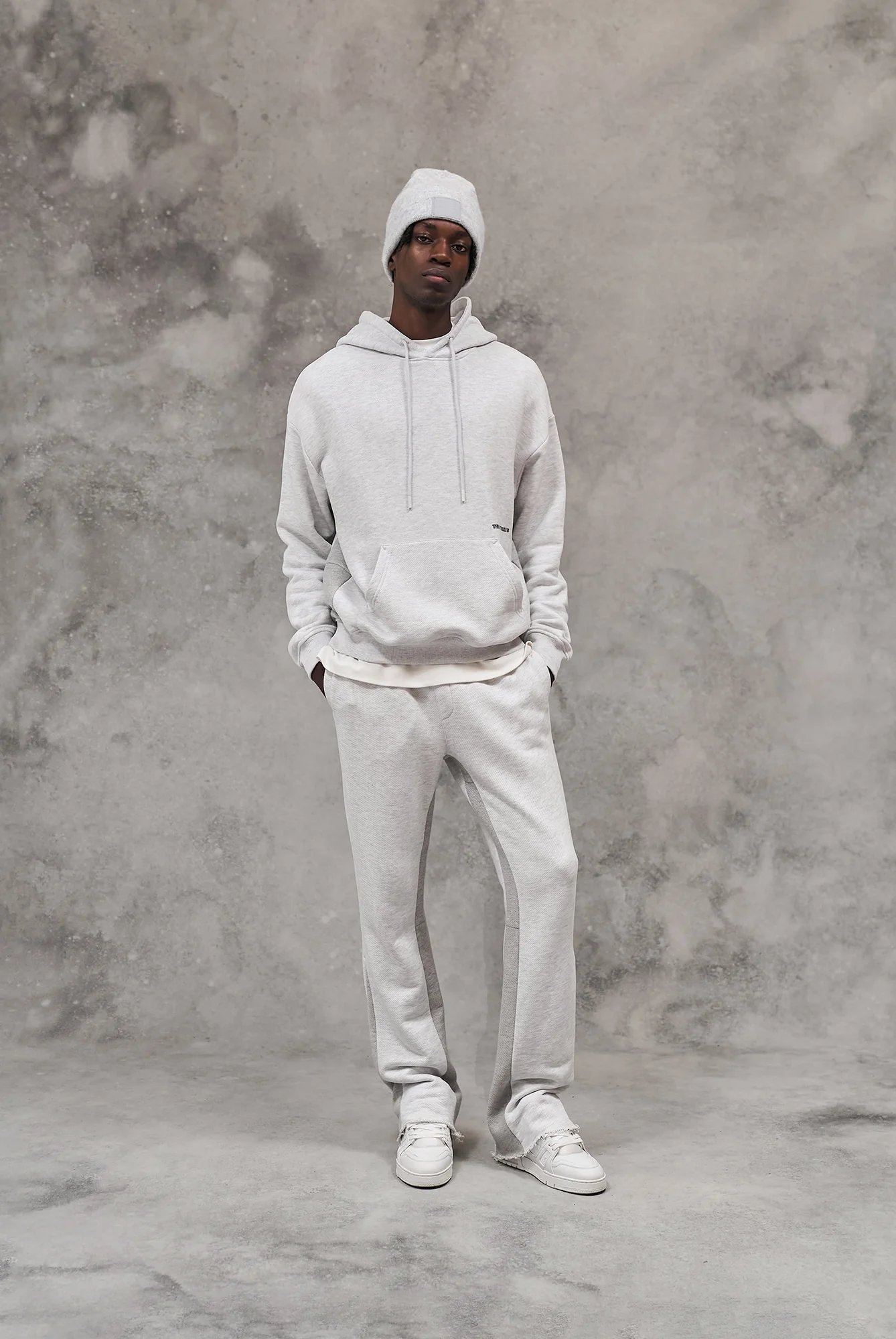 DESIGN DEPARTMENT PANEL JOGGERS - GREY MARL - Image 3