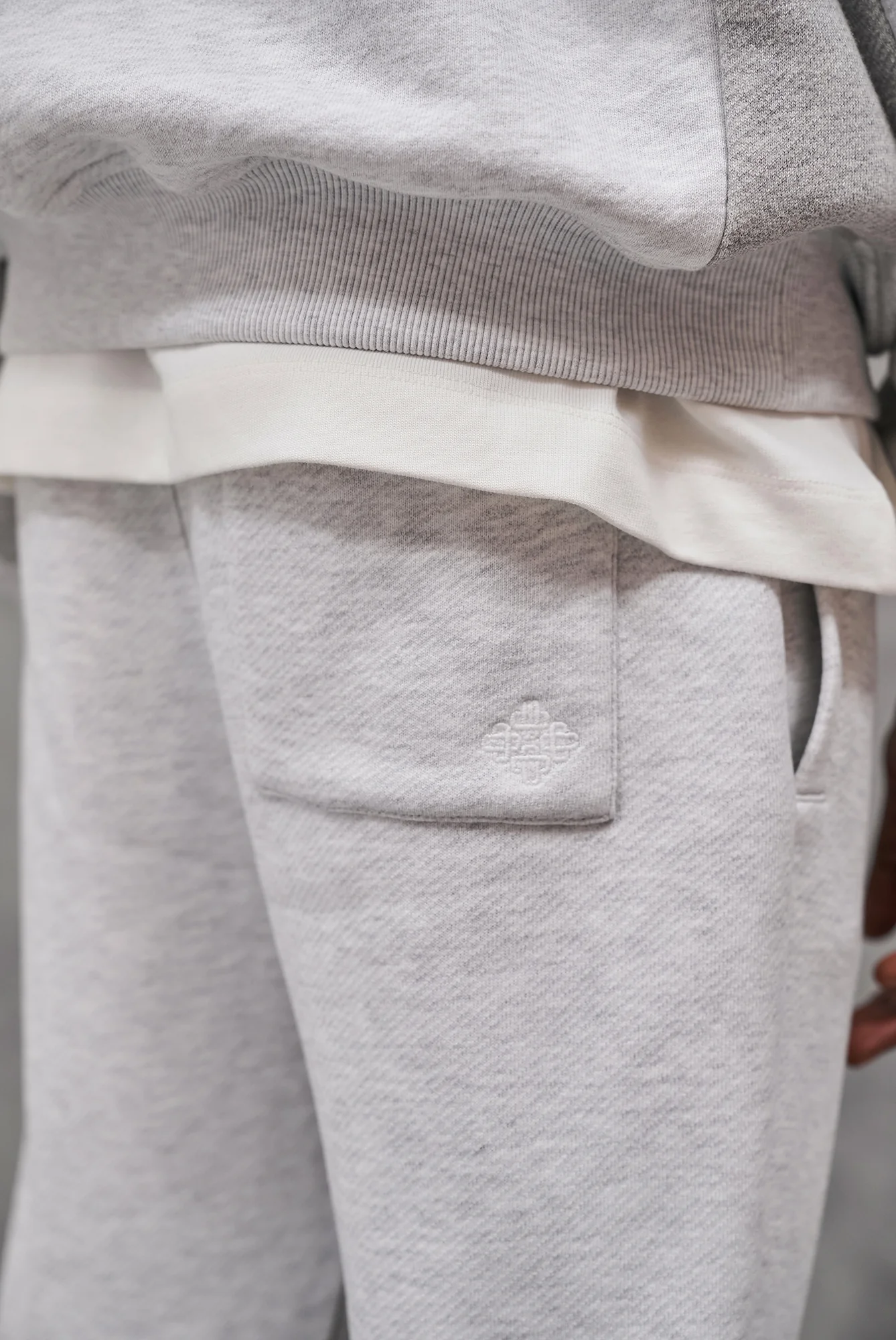 DESIGN DEPARTMENT PANEL JOGGERS - GREY MARL - Image 5