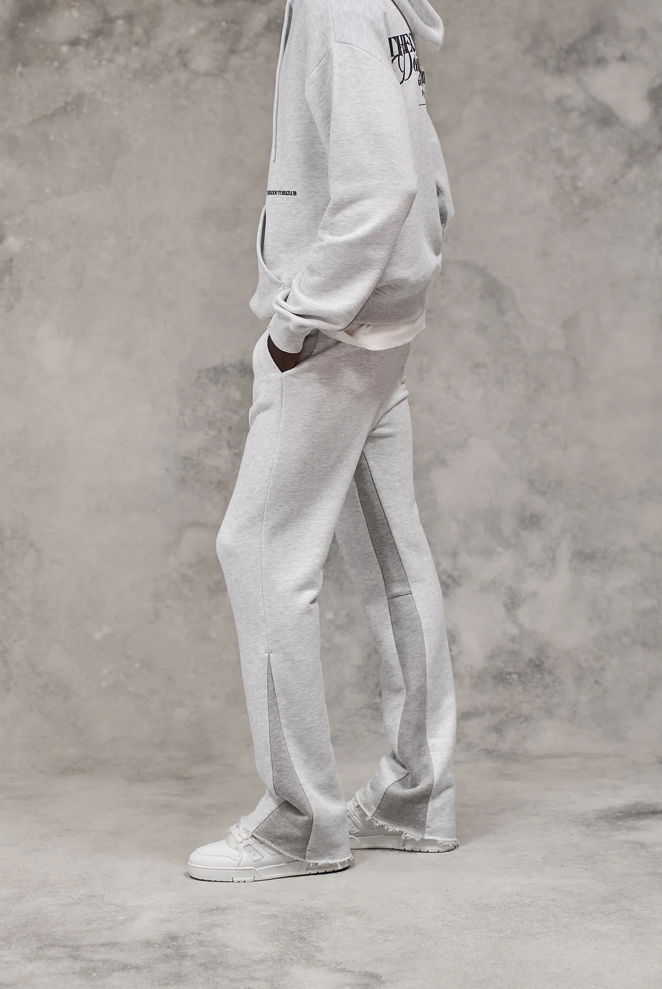 DESIGN DEPARTMENT PANEL JOGGERS - GREY MARL - Image 6