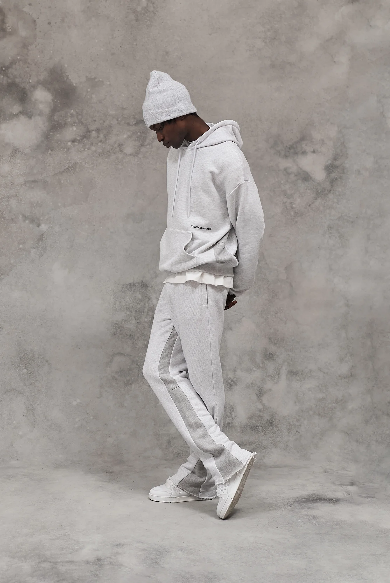 DESIGN DEPARTMENT PANEL JOGGERS - GREY MARL - Image 7