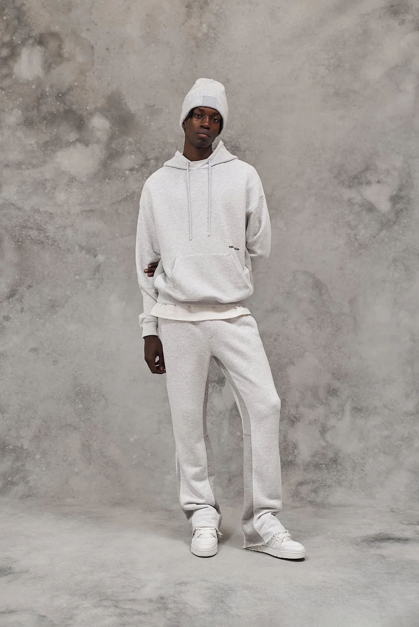 DESIGN DEPARTMENT PANEL JOGGERS - GREY MARL - Image 8