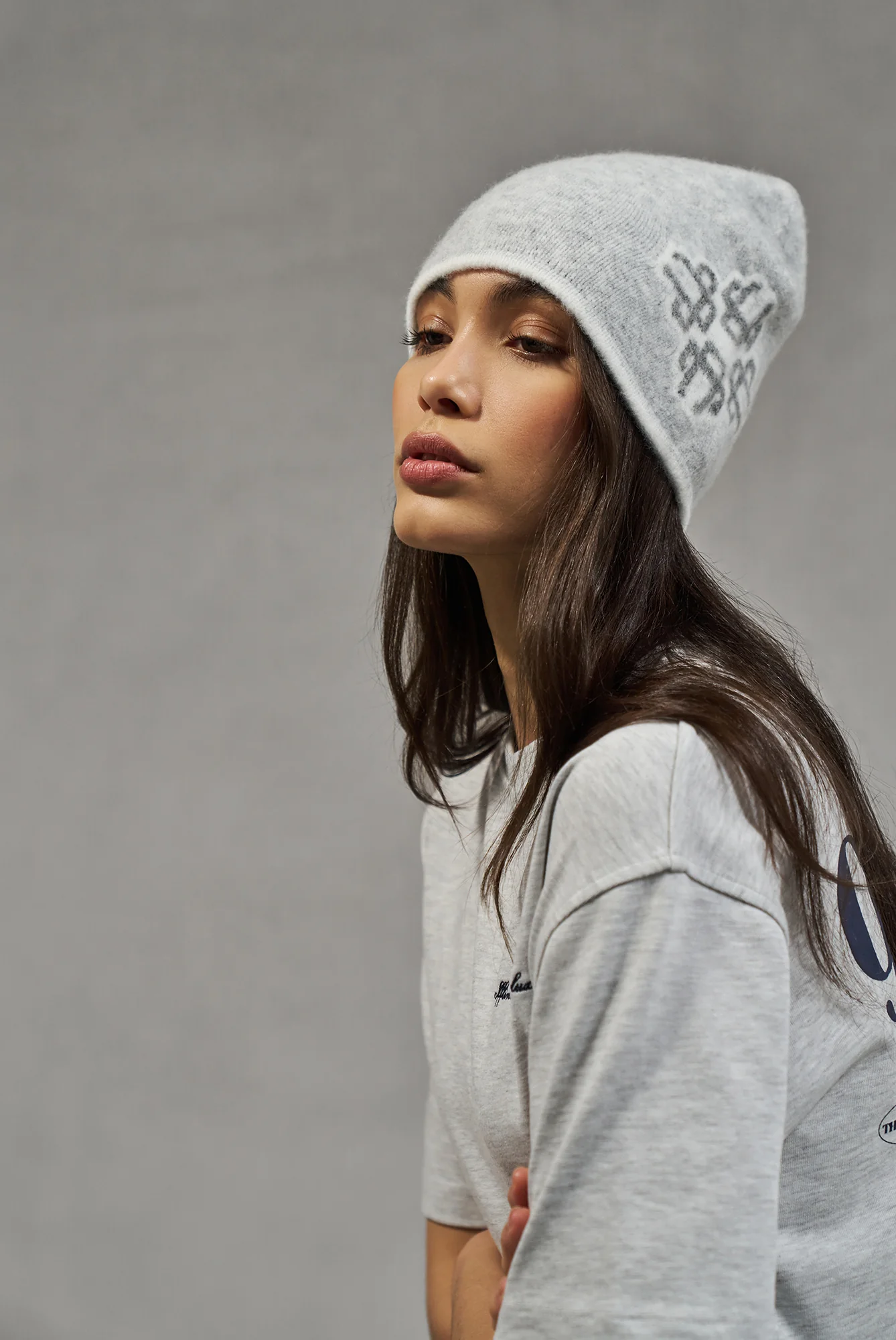 EMBLEM BEANIE - GREY - Image 2