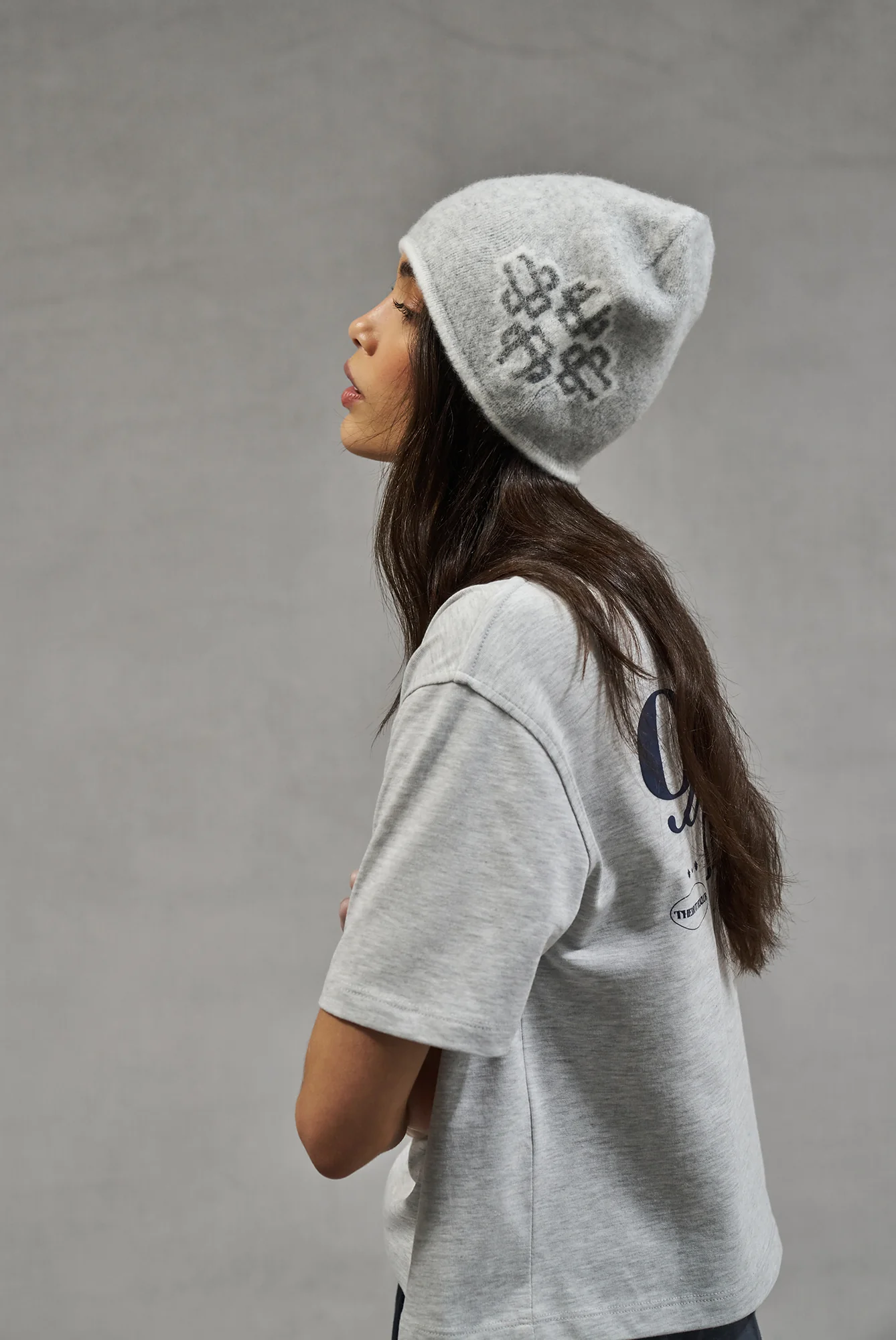 EMBLEM BEANIE - GREY - Image 3