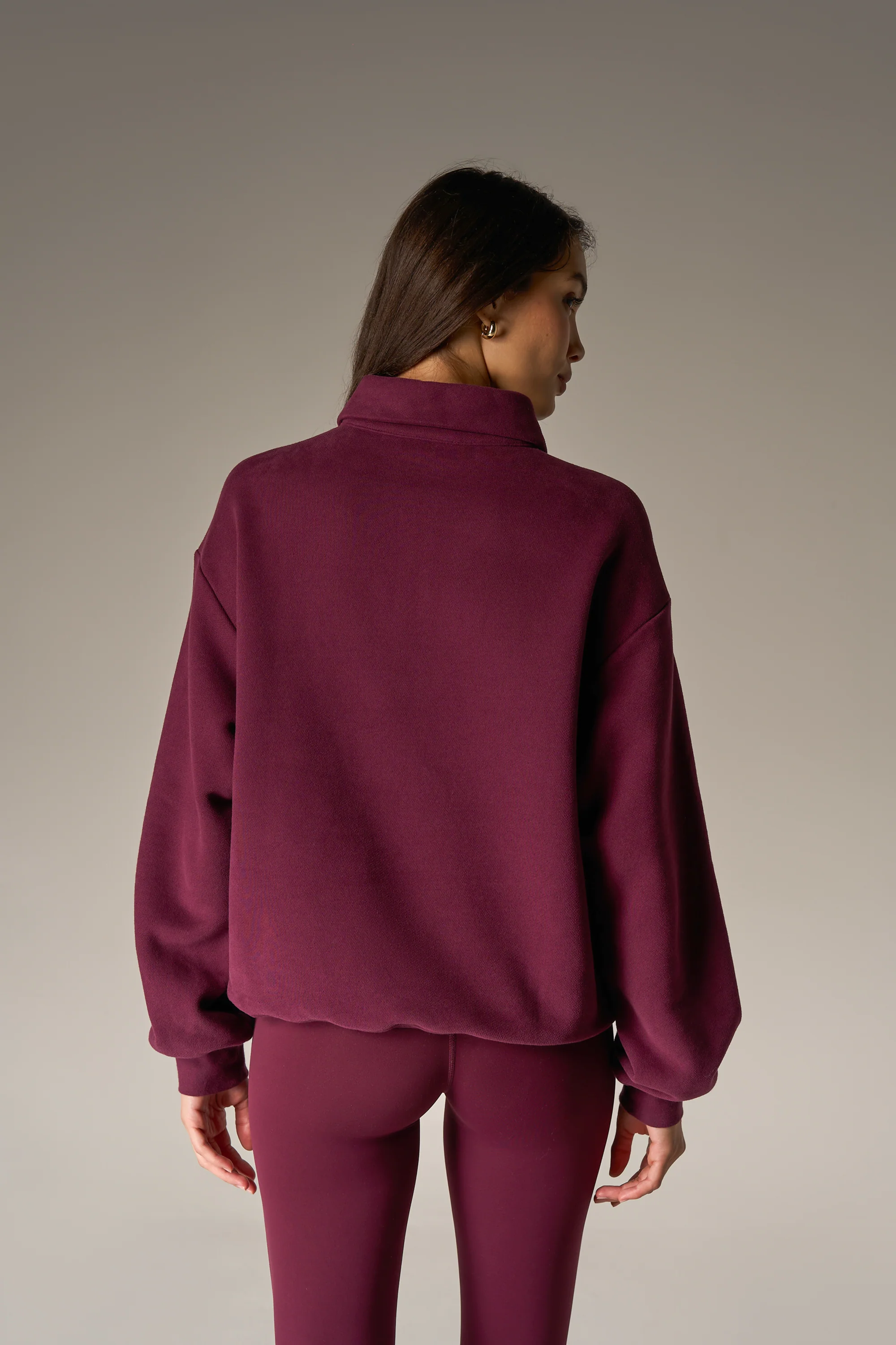 EMBLEM EMBROIDERED RUGBY POLO - PLUM - Image 6
