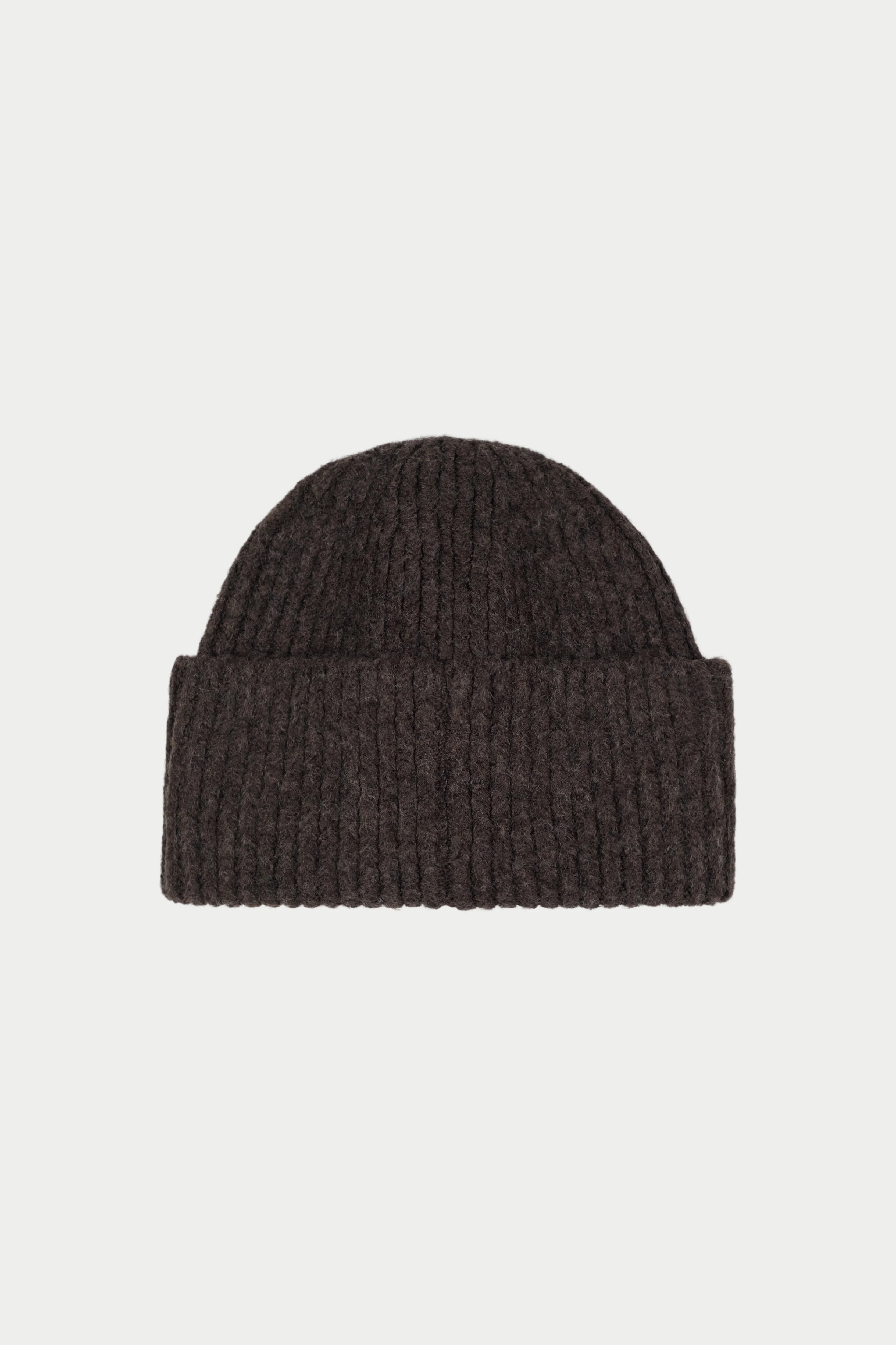 EMBLEM KNITTED BEANIE - CHOCOLATE - Image 2