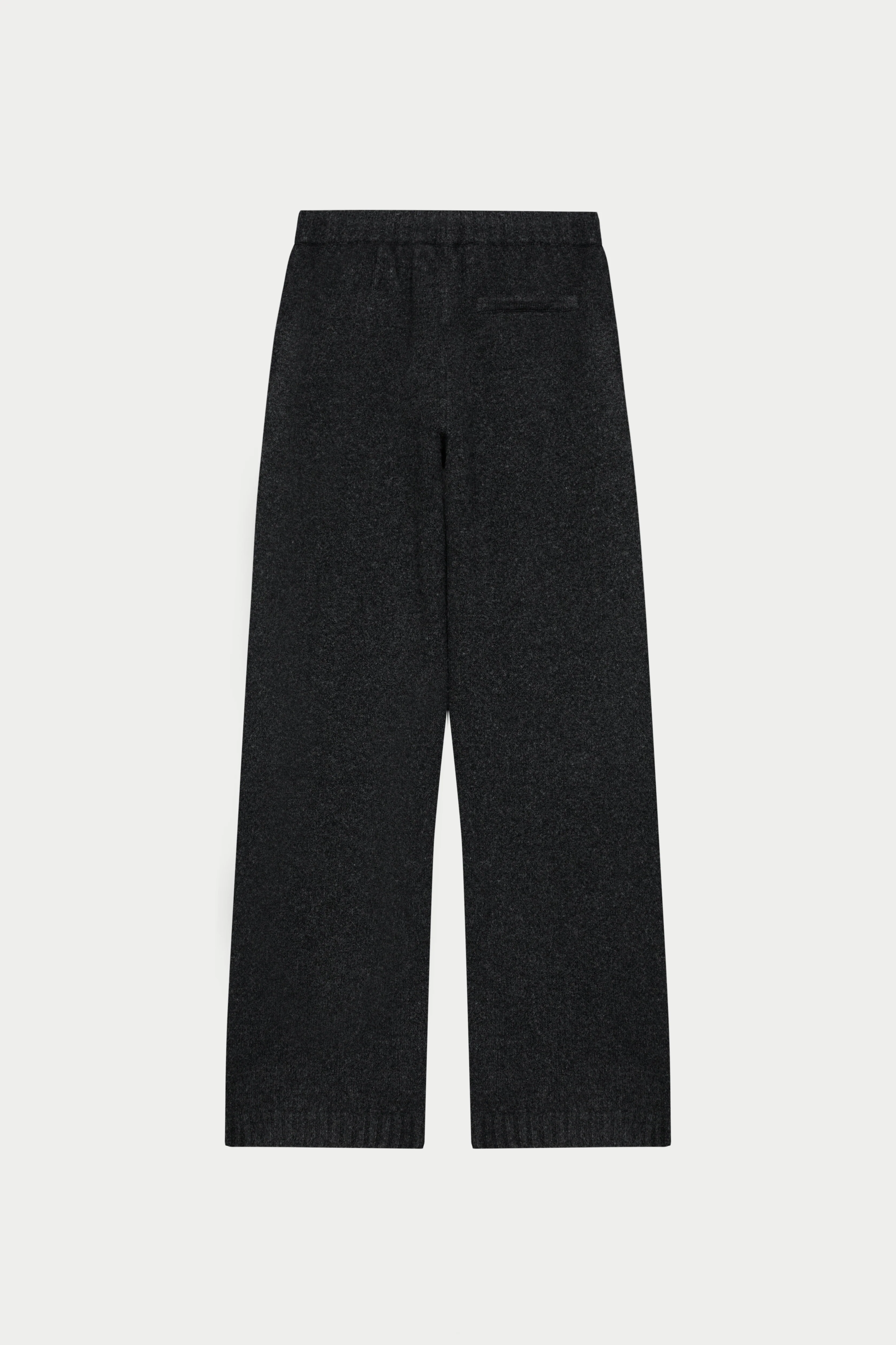 FLUFFY KNIT EMBLEM EMBROIDERED JOGGER - CHARCOAL - Image 7