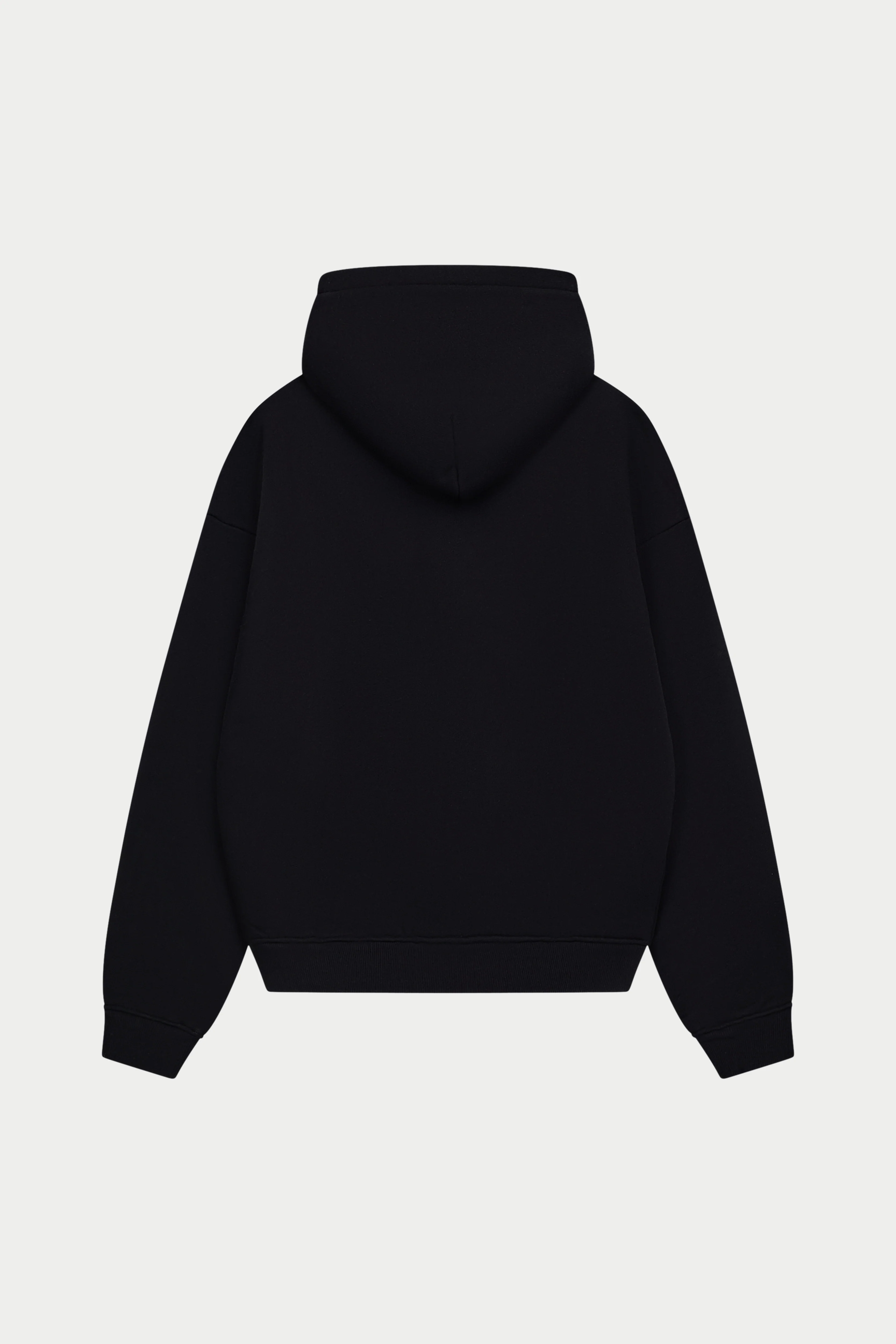 HEAVYWEIGHT MONOGRAM APPLIQUE EMBLEM HOODIE - BLACK - Image 6