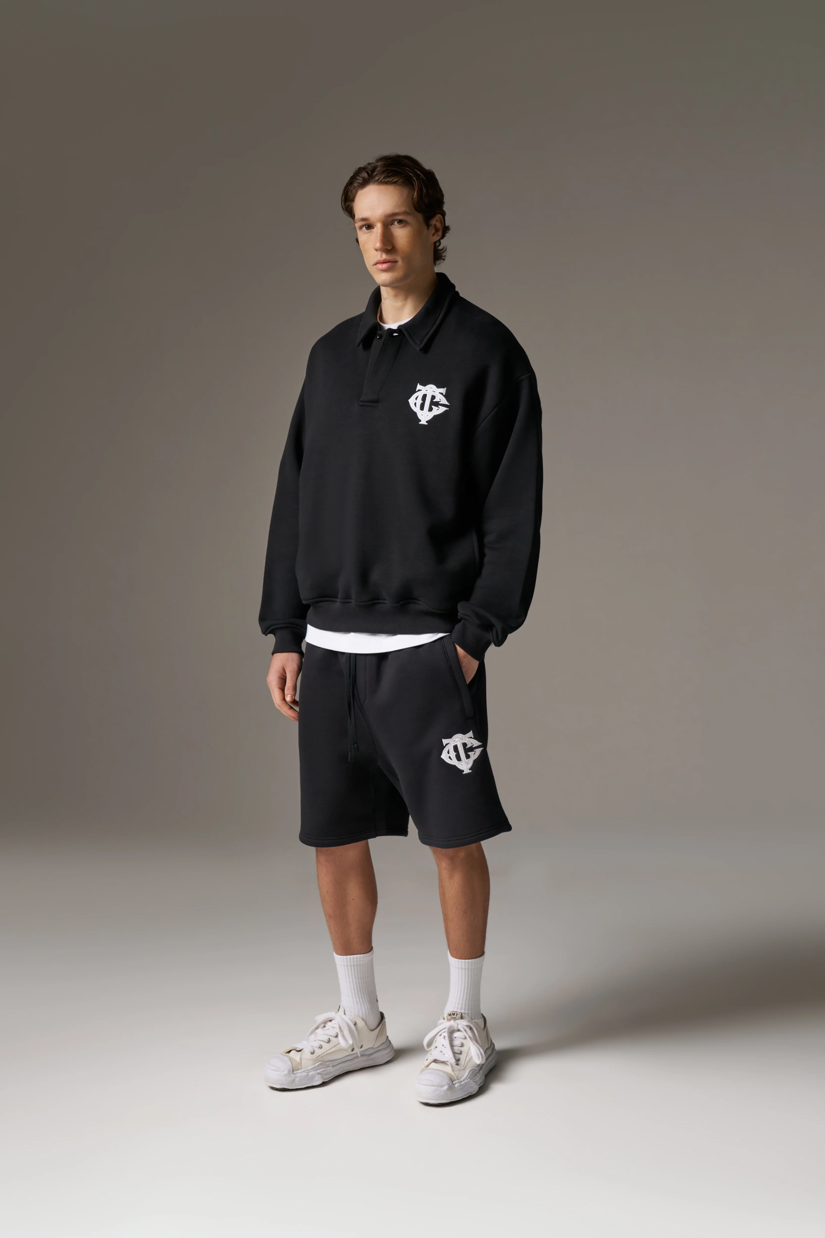 HEAVYWEIGHT MONOGRAM SHORTS - BLACK - Image 3