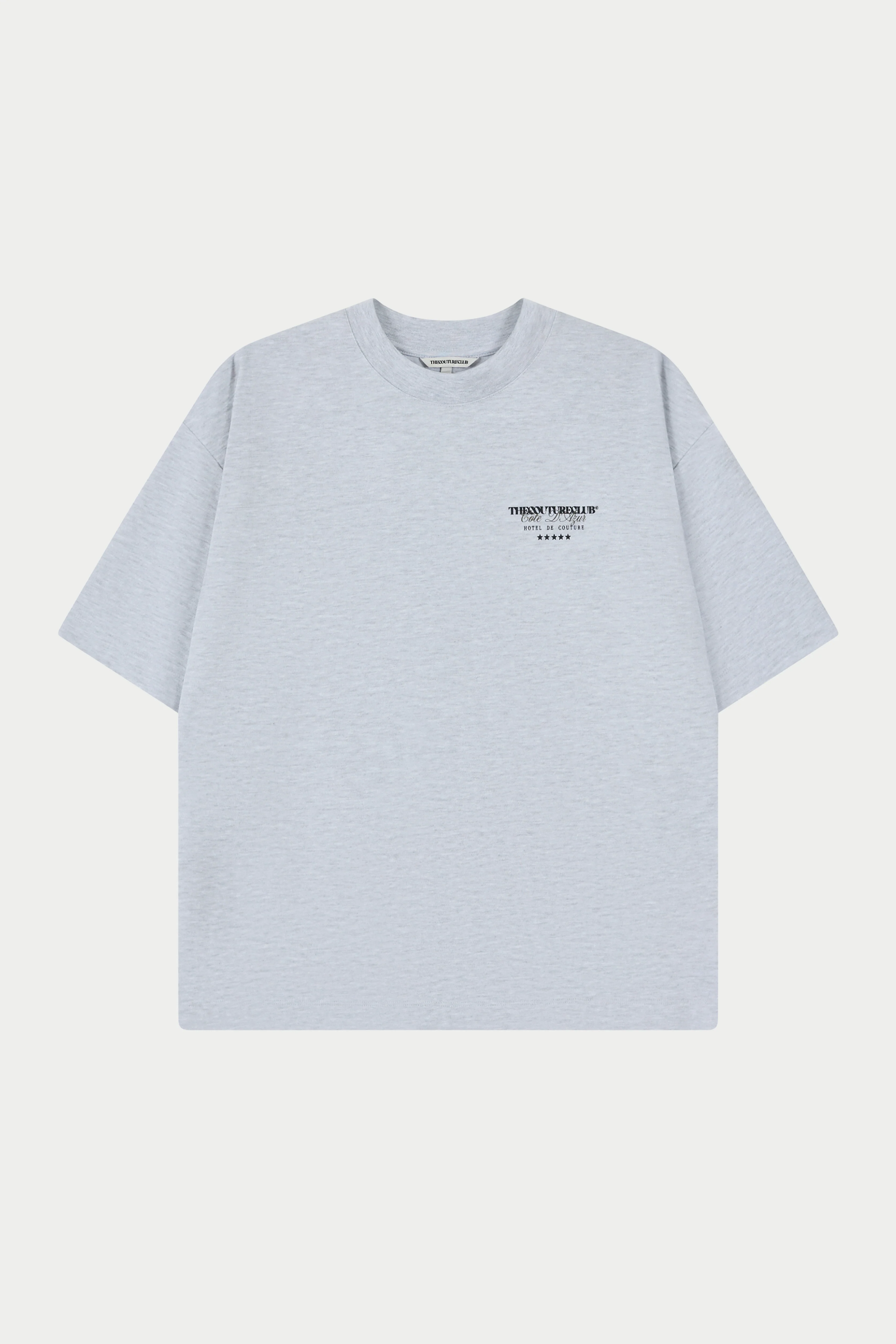 HOTEL DE COUTURE T-SHIRT - GREY MARL - Image 6