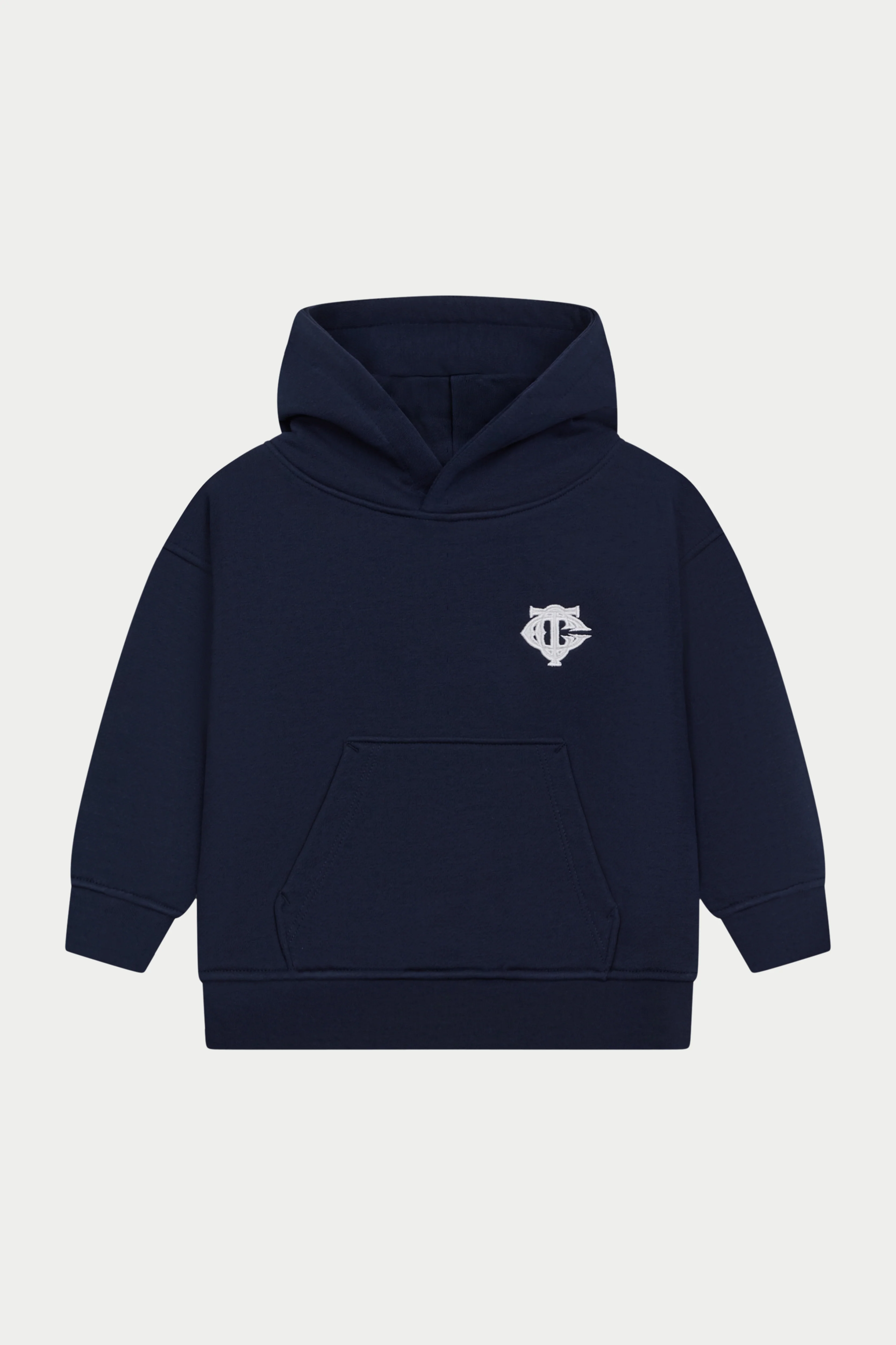 KIDS MONOGRAM EMBLEM APPLIQUE HOODIE - NAVY - Image 2