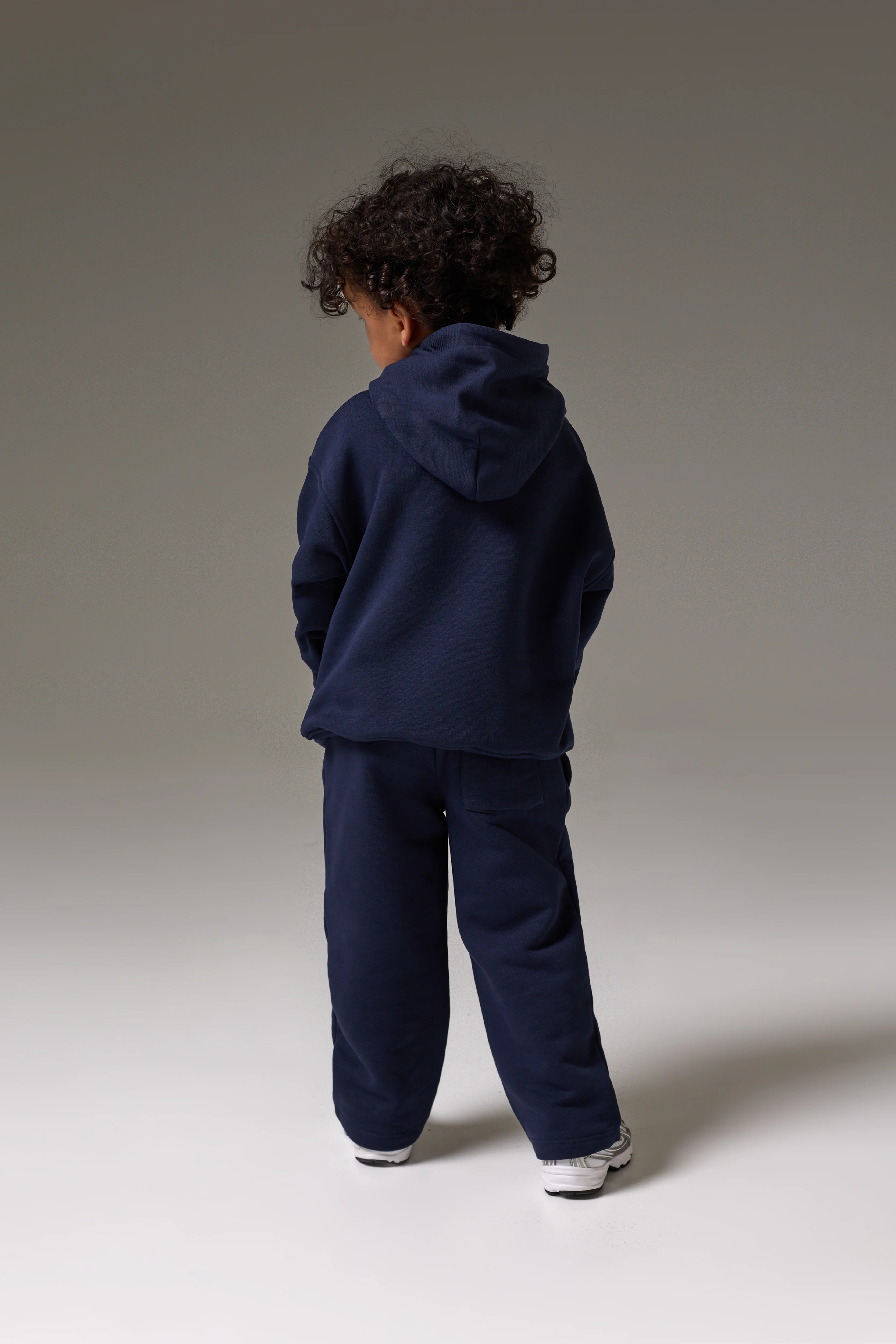 KIDS MONOGRAM EMBLEM APPLIQUE HOODIE - NAVY - Image 6