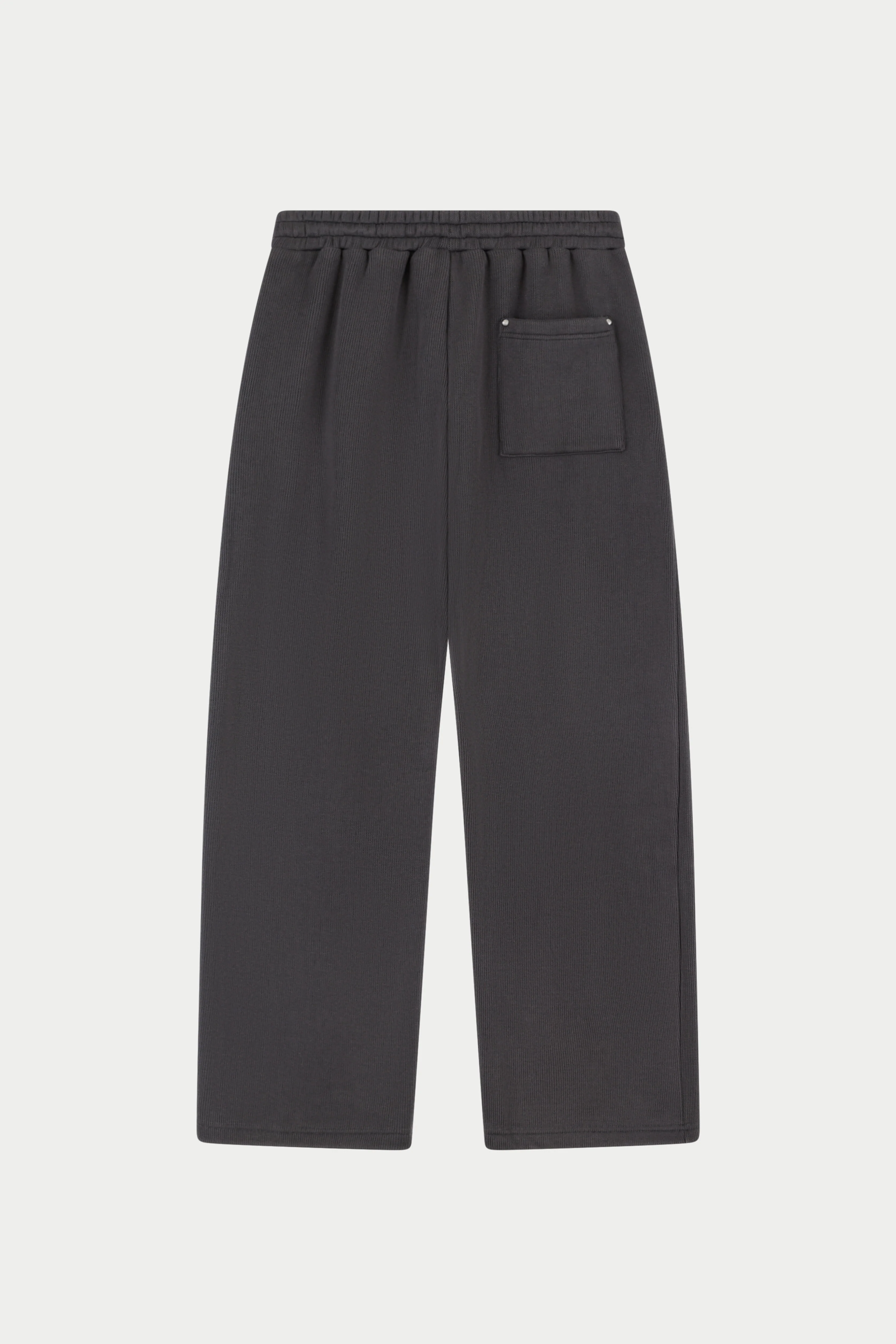 KNIT CONTRAST DRAWCORDS RELAXED JOGGERS - CHARCOAL - Image 7