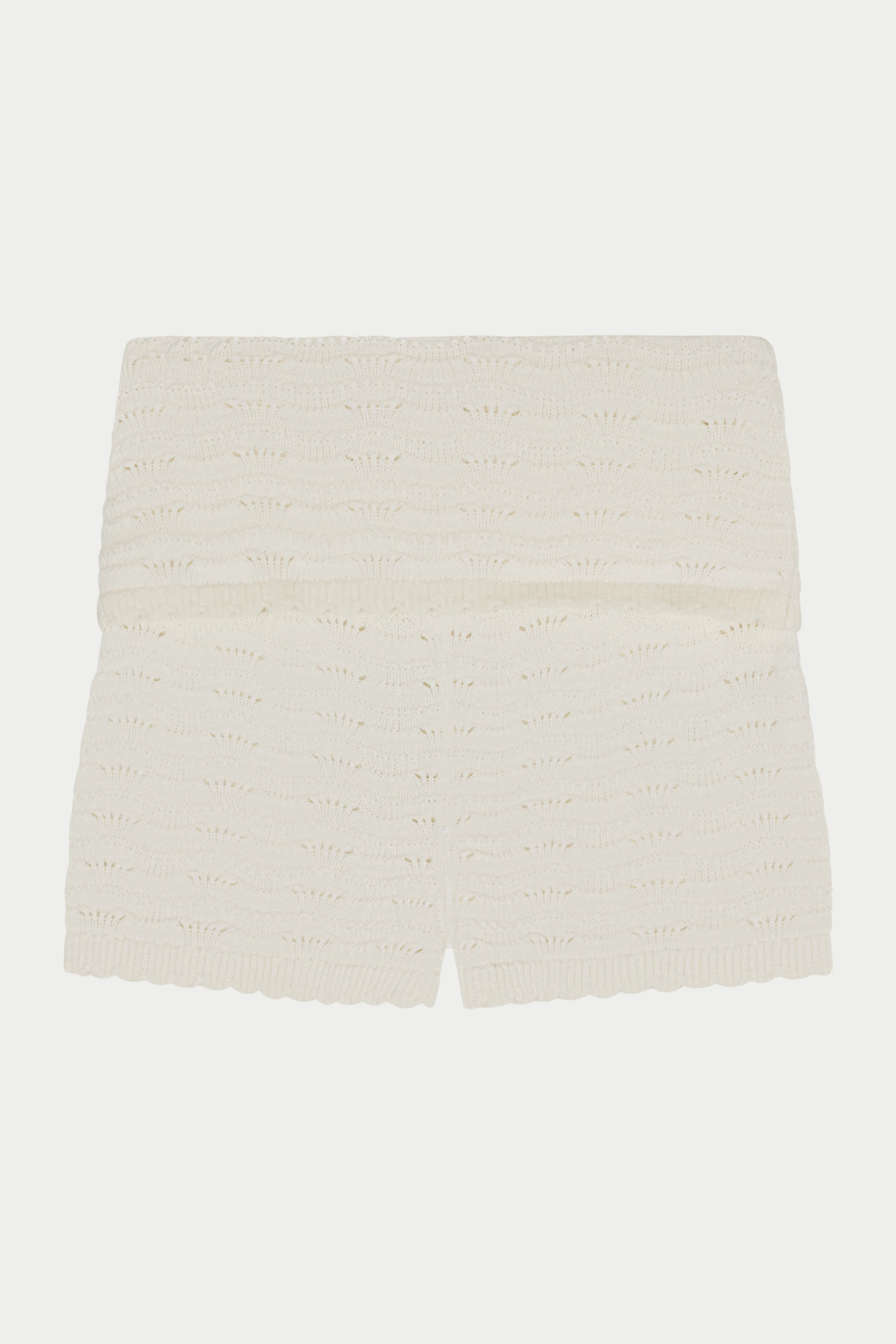KNITTED SHORTS - OFF WHITE - Image 5