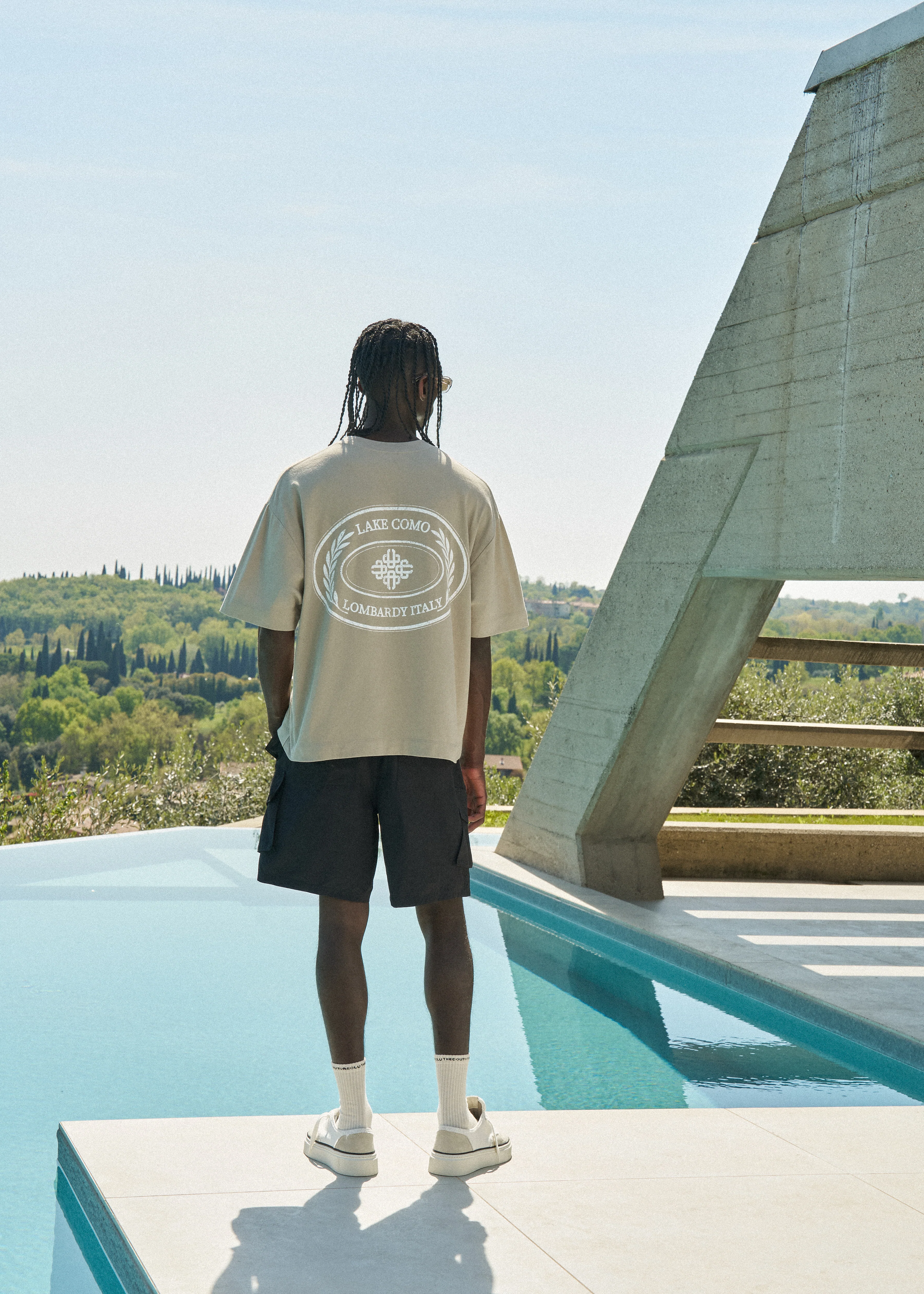 LAKE COMO OVAL GRAPHIC T-SHIRT - MUSHROOM - Image 6
