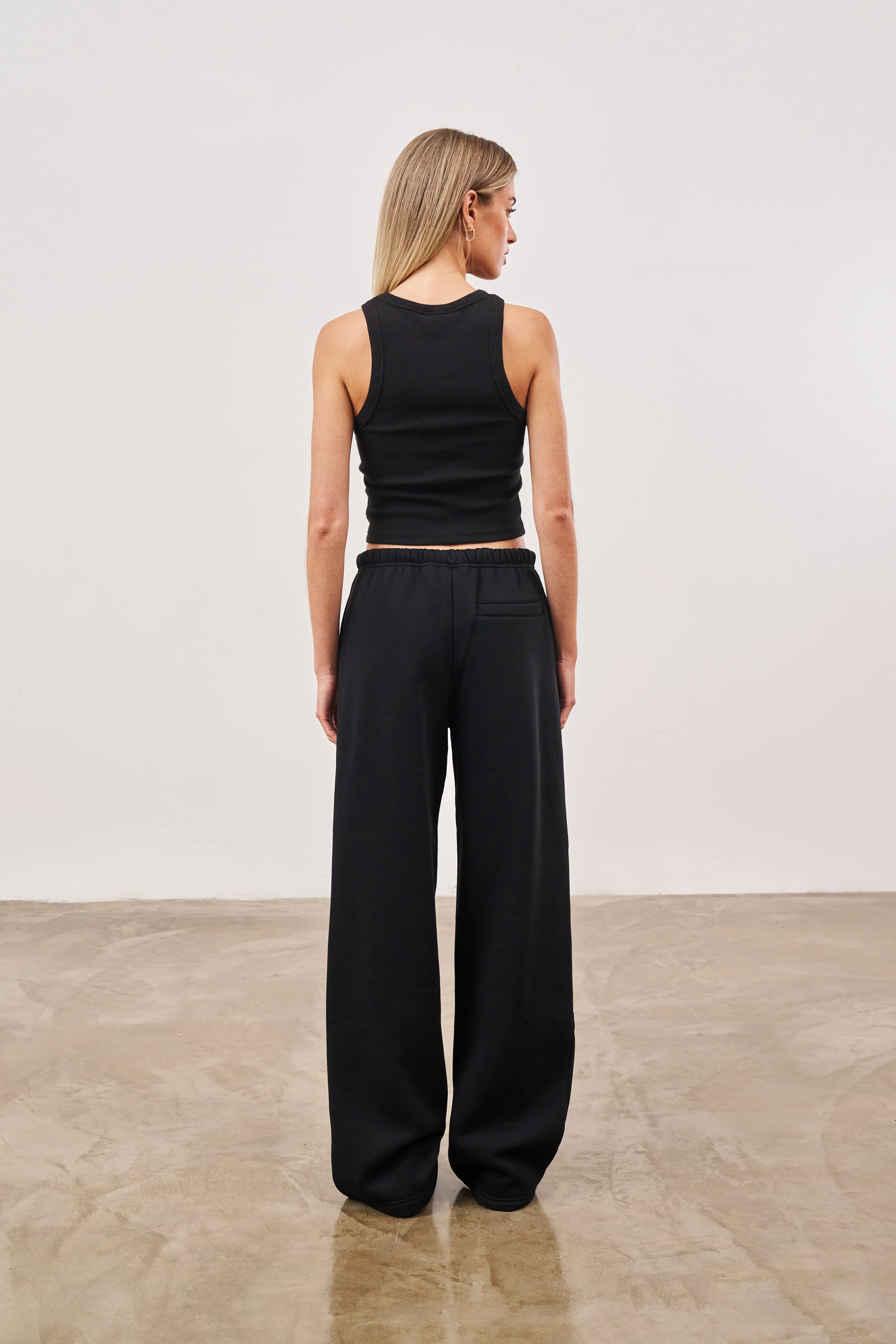 LOGO RIBBED RACER VEST - BLACK - Image 7