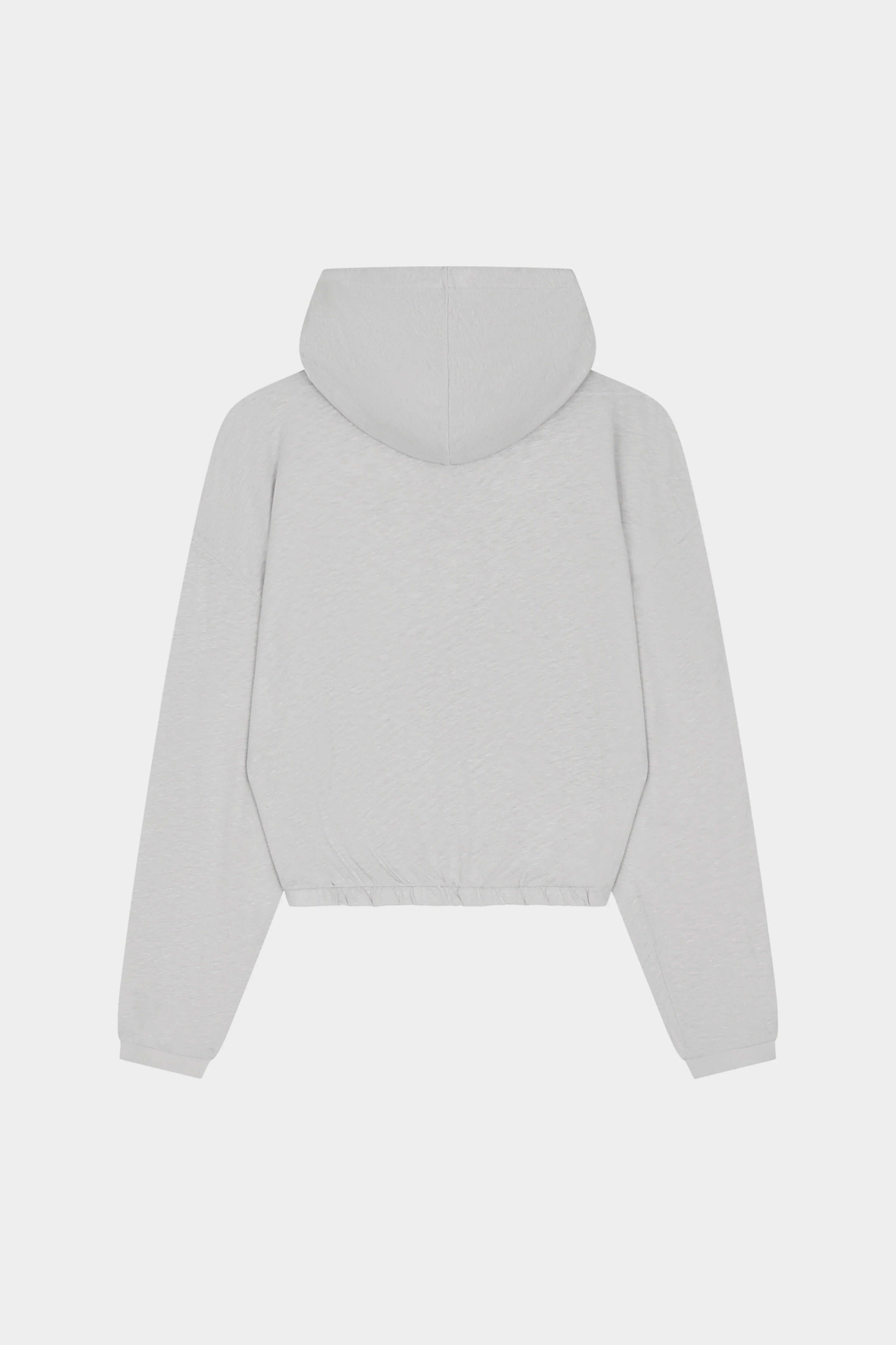 MARL SLUB HOODIE - GREY - Image 6