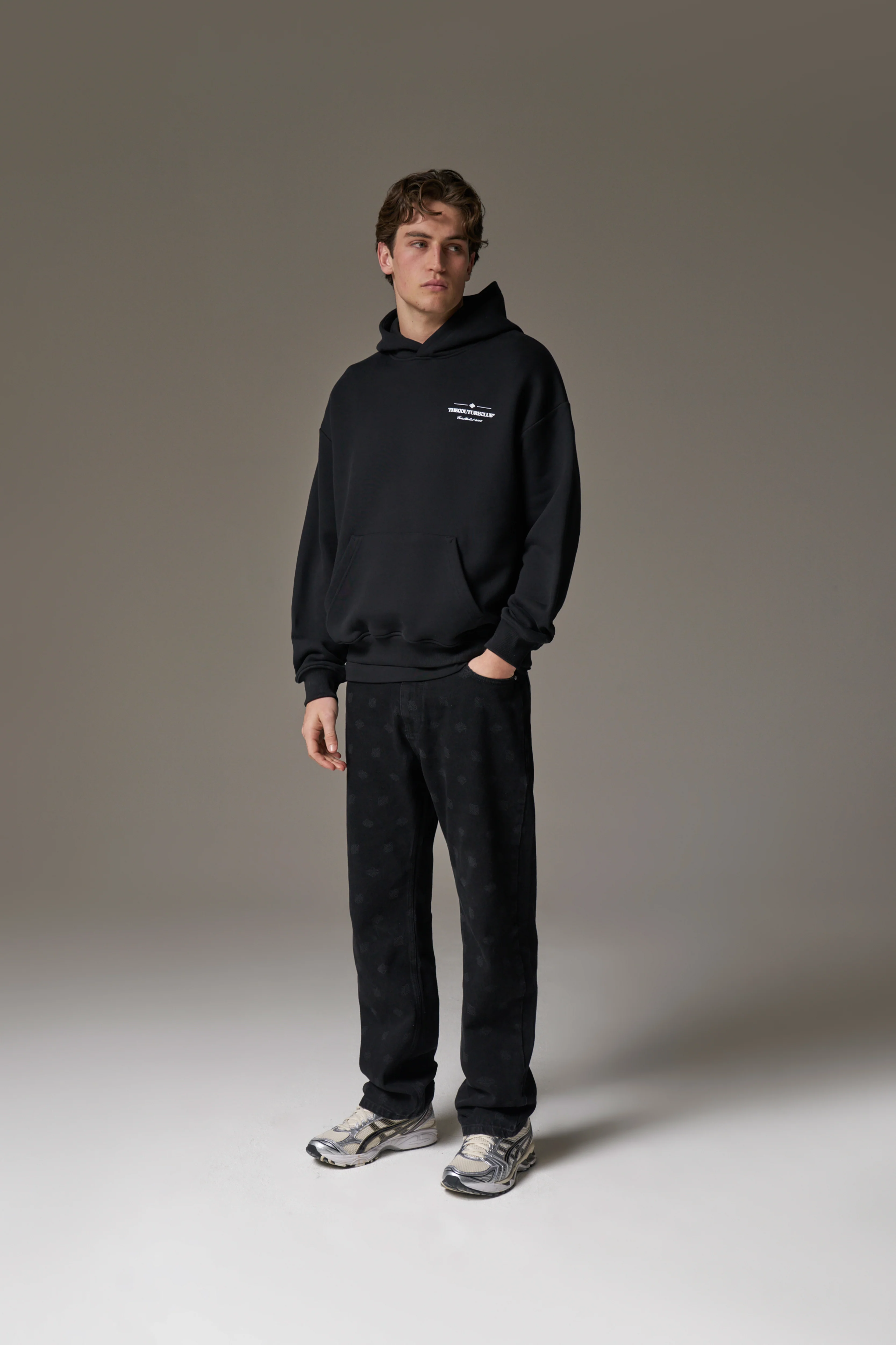 COPYRIGHT MULTI GRAPHIC HOODIE - BLACK - Image 10