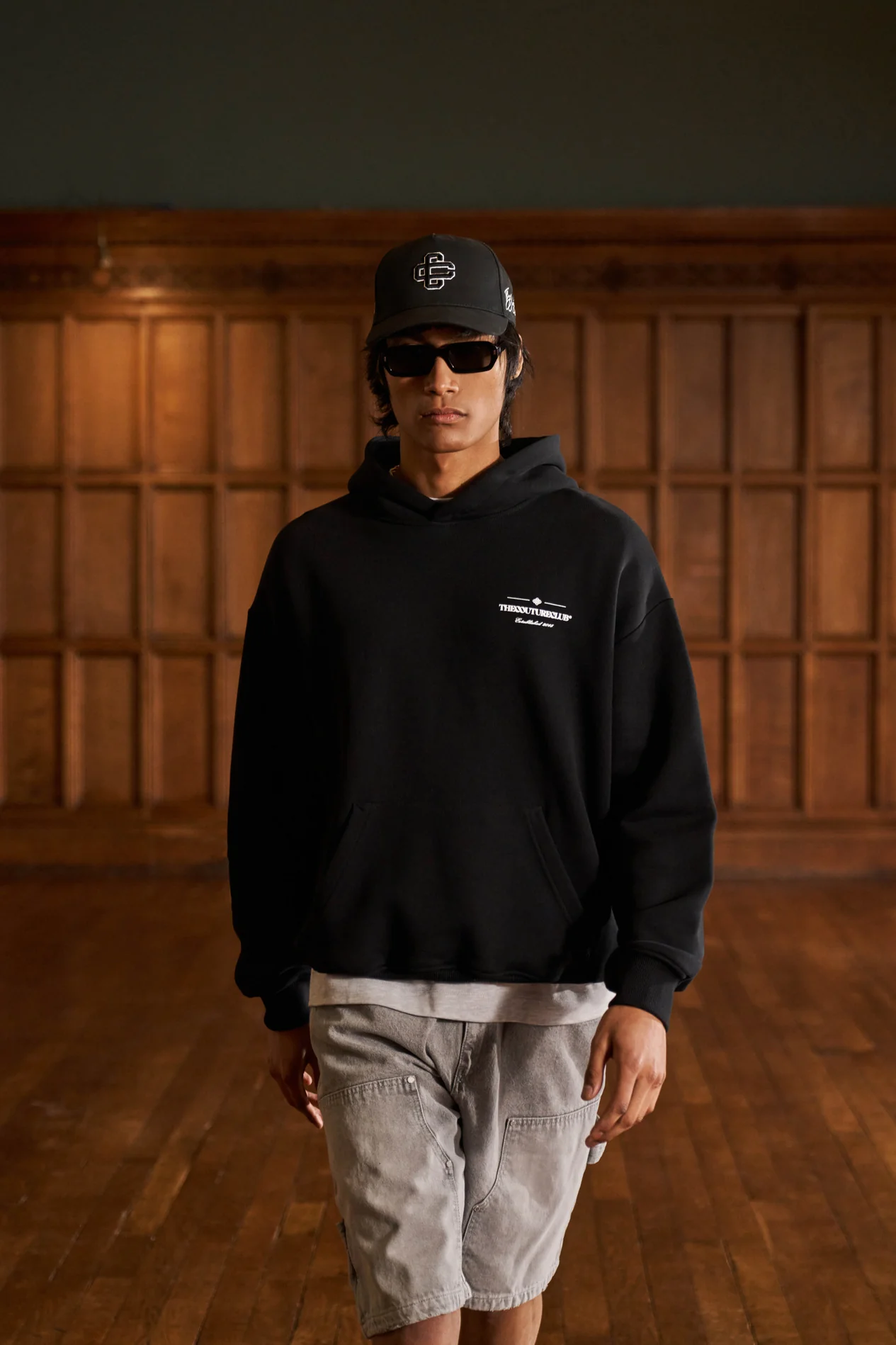 COPYRIGHT MULTI GRAPHIC HOODIE - BLACK - Image 2