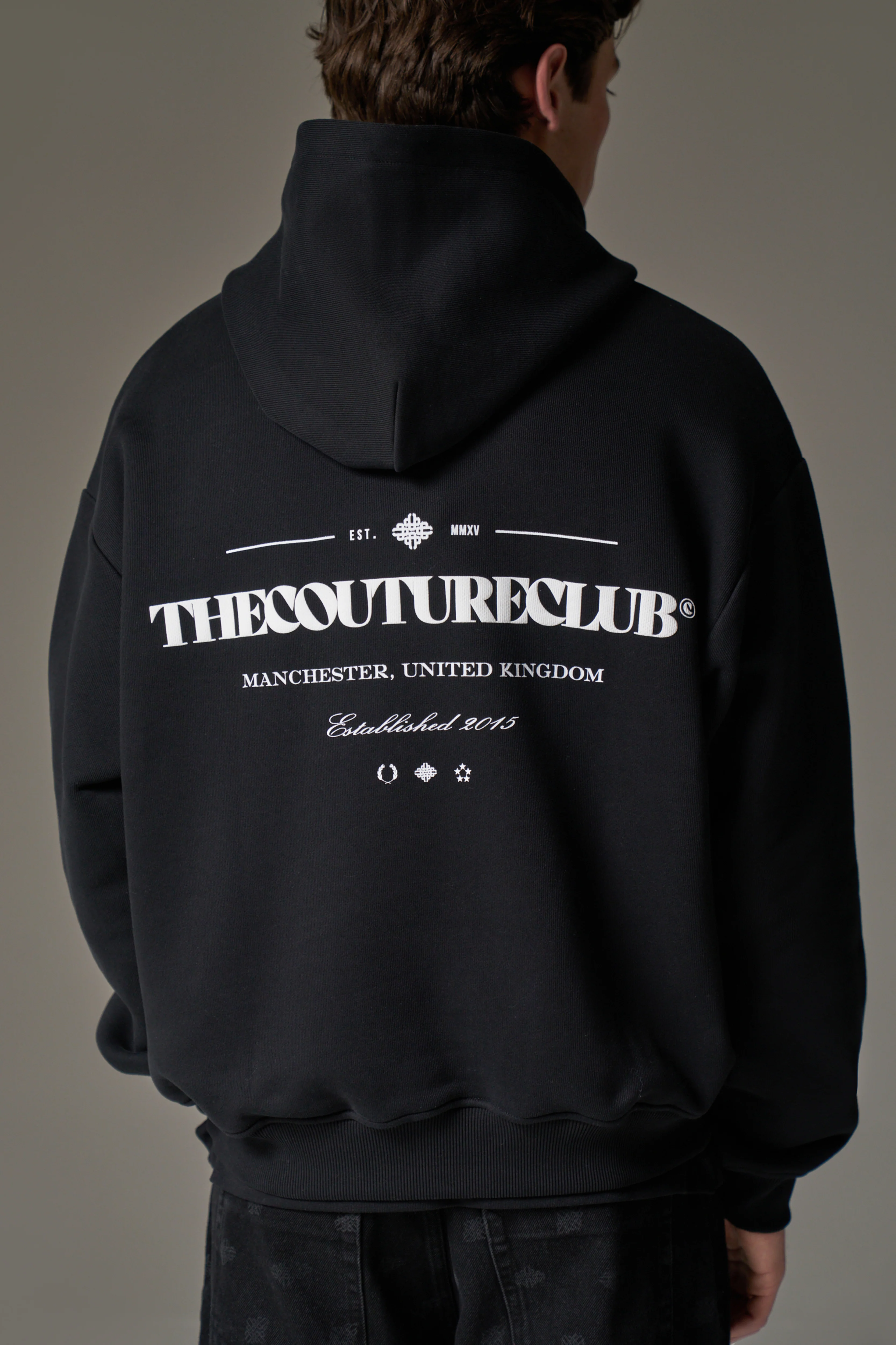 COPYRIGHT MULTI GRAPHIC HOODIE - BLACK - Image 6
