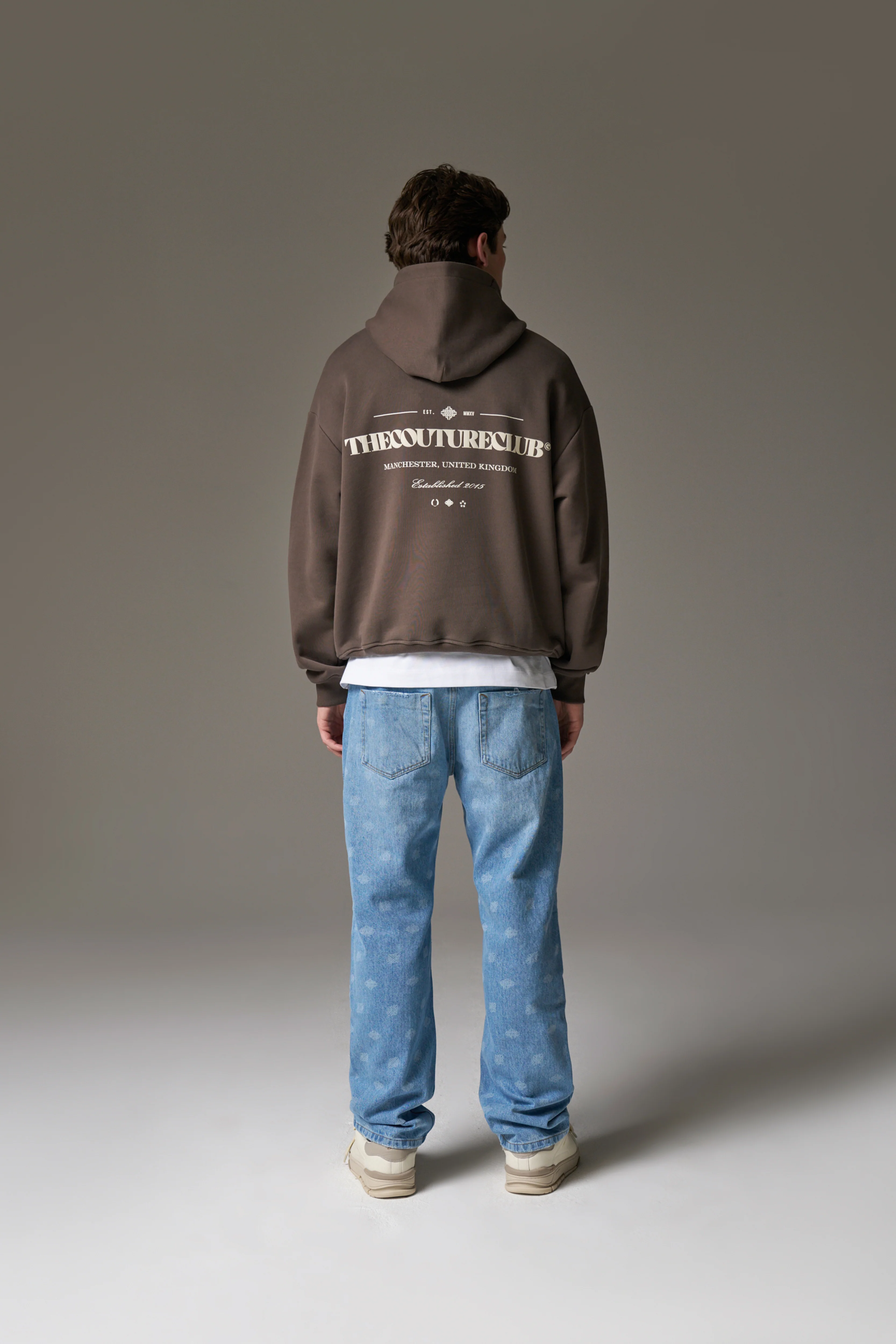 COPYRIGHT MULTI GRAPHIC HOODIE - BROWN - Image 6