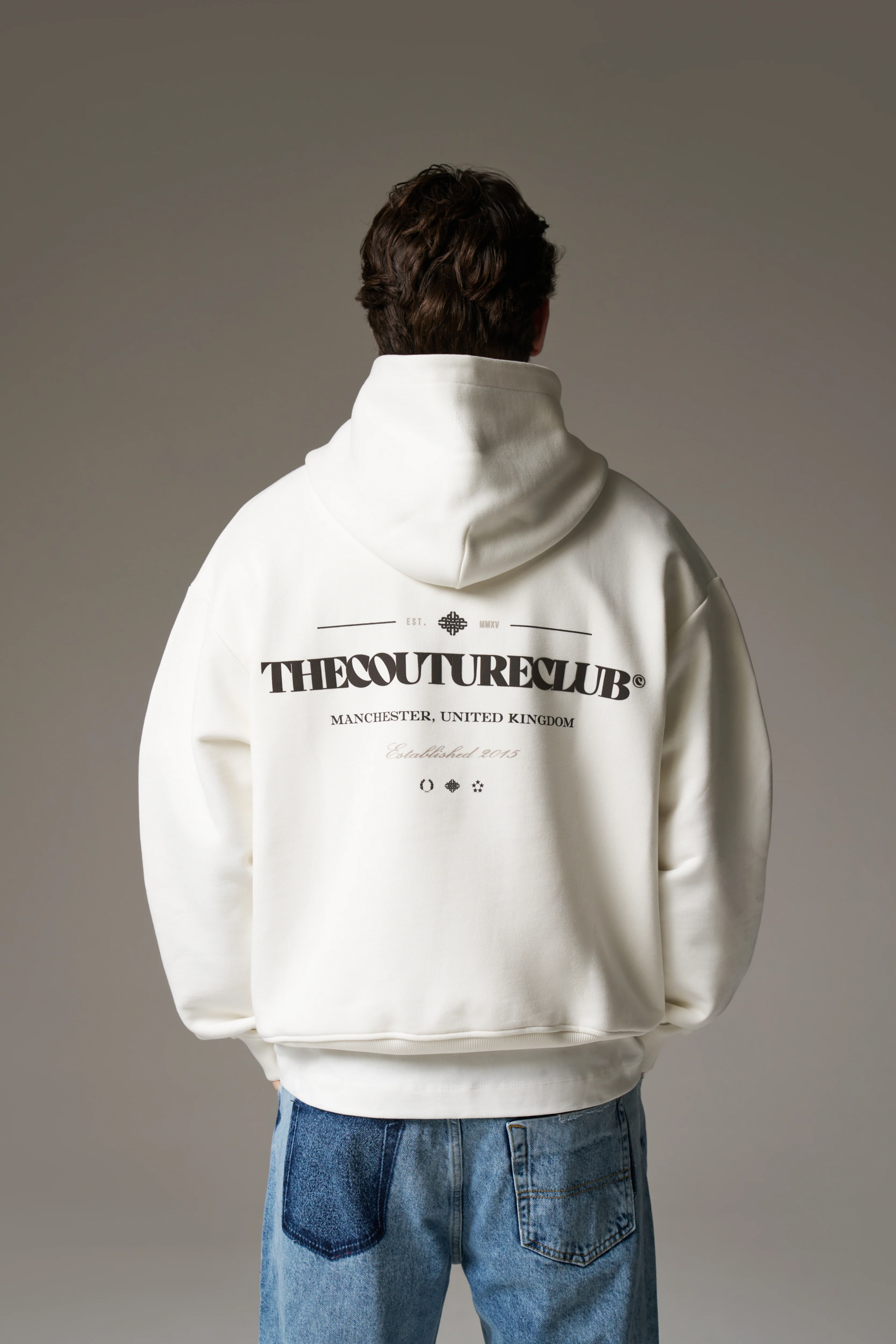 COPYRIGHT MULTI GRAPHIC HOODIE - OFF WHITE - Image 3