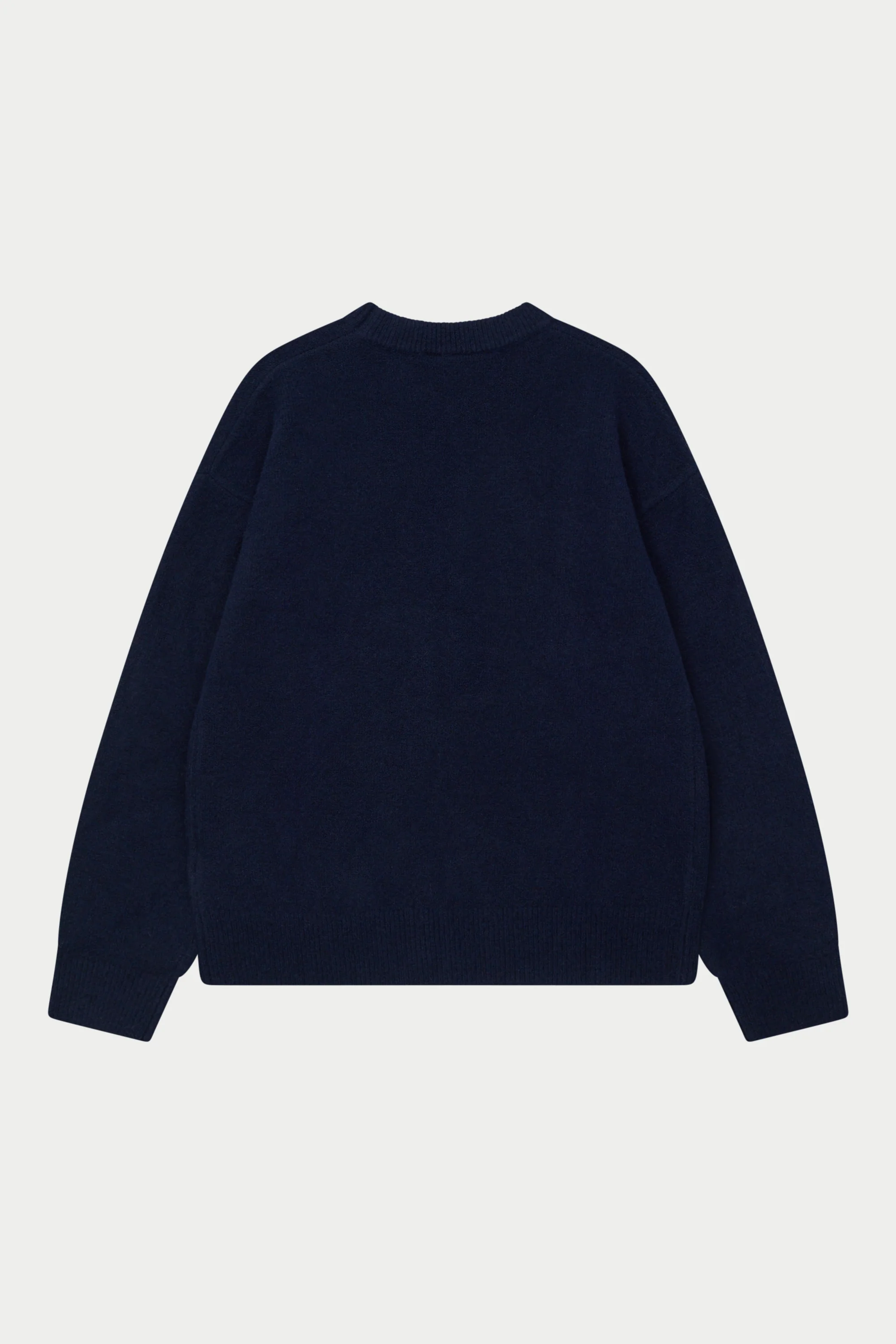 MONOGRAM FLUFFY KNIT CREW - NAVY - Image 8