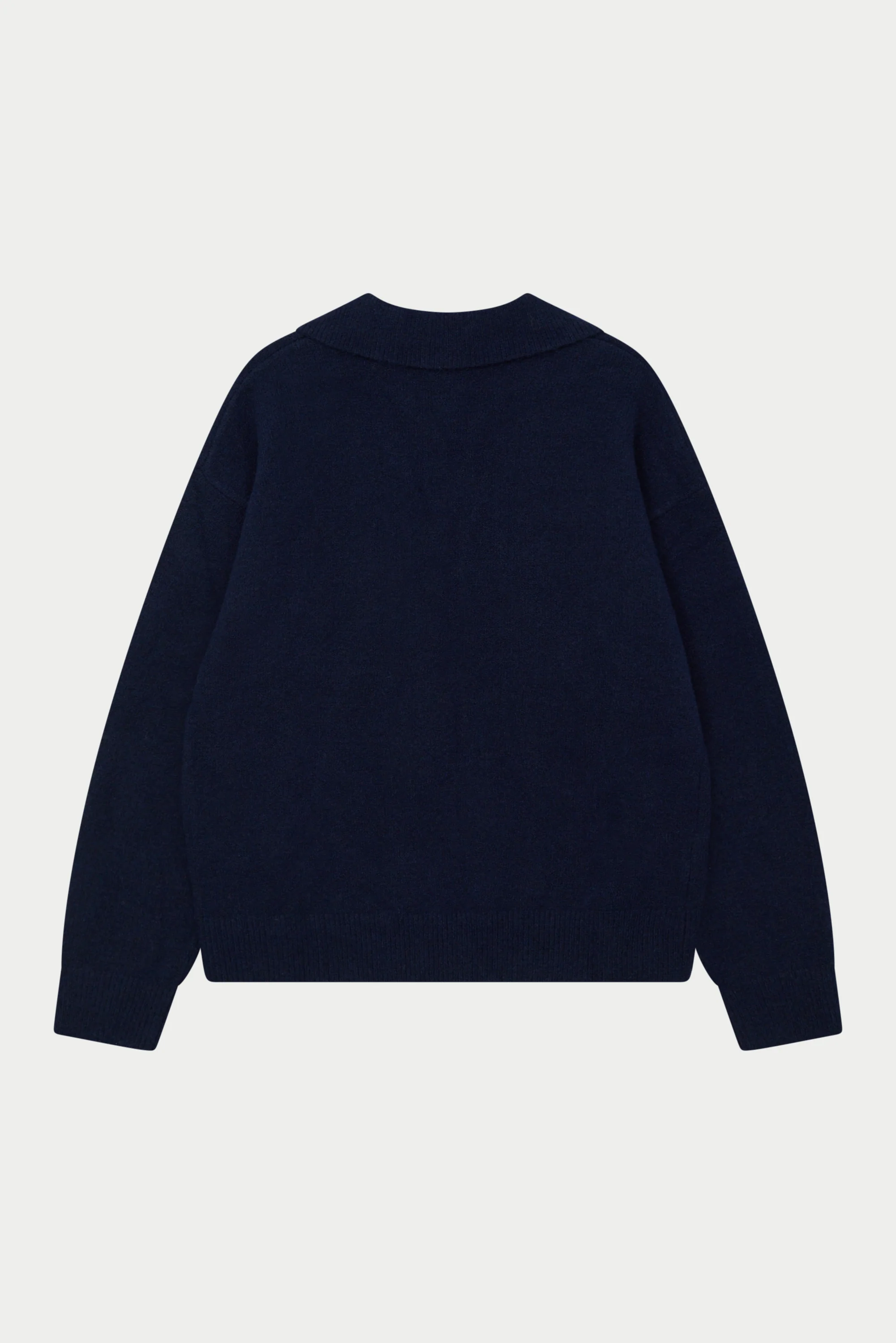 MONOGRAM FLUFFY KNIT POLO - NAVY - Image 9