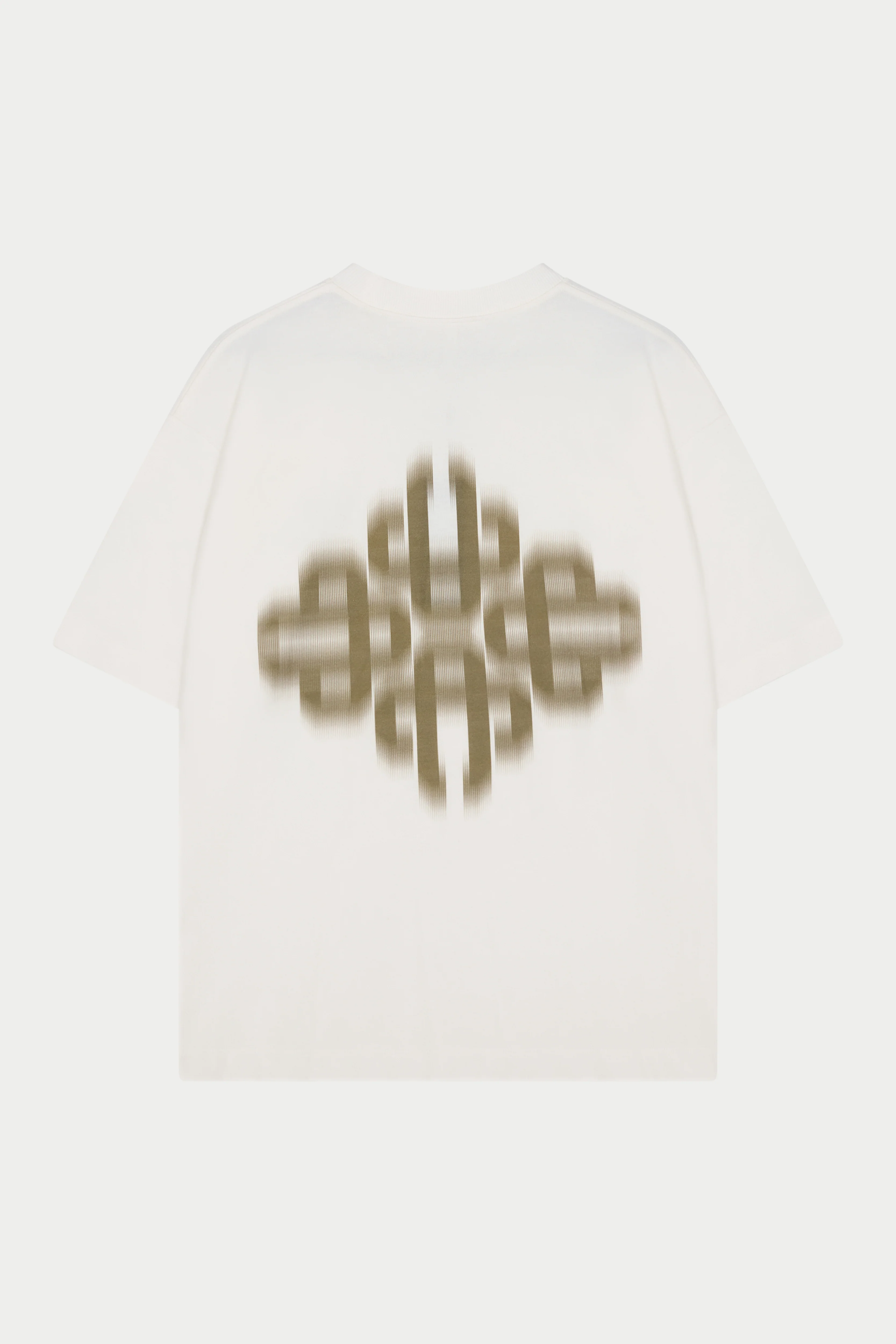 MOTION BLURRED EMBLEM T-SHIRT - KHAKI