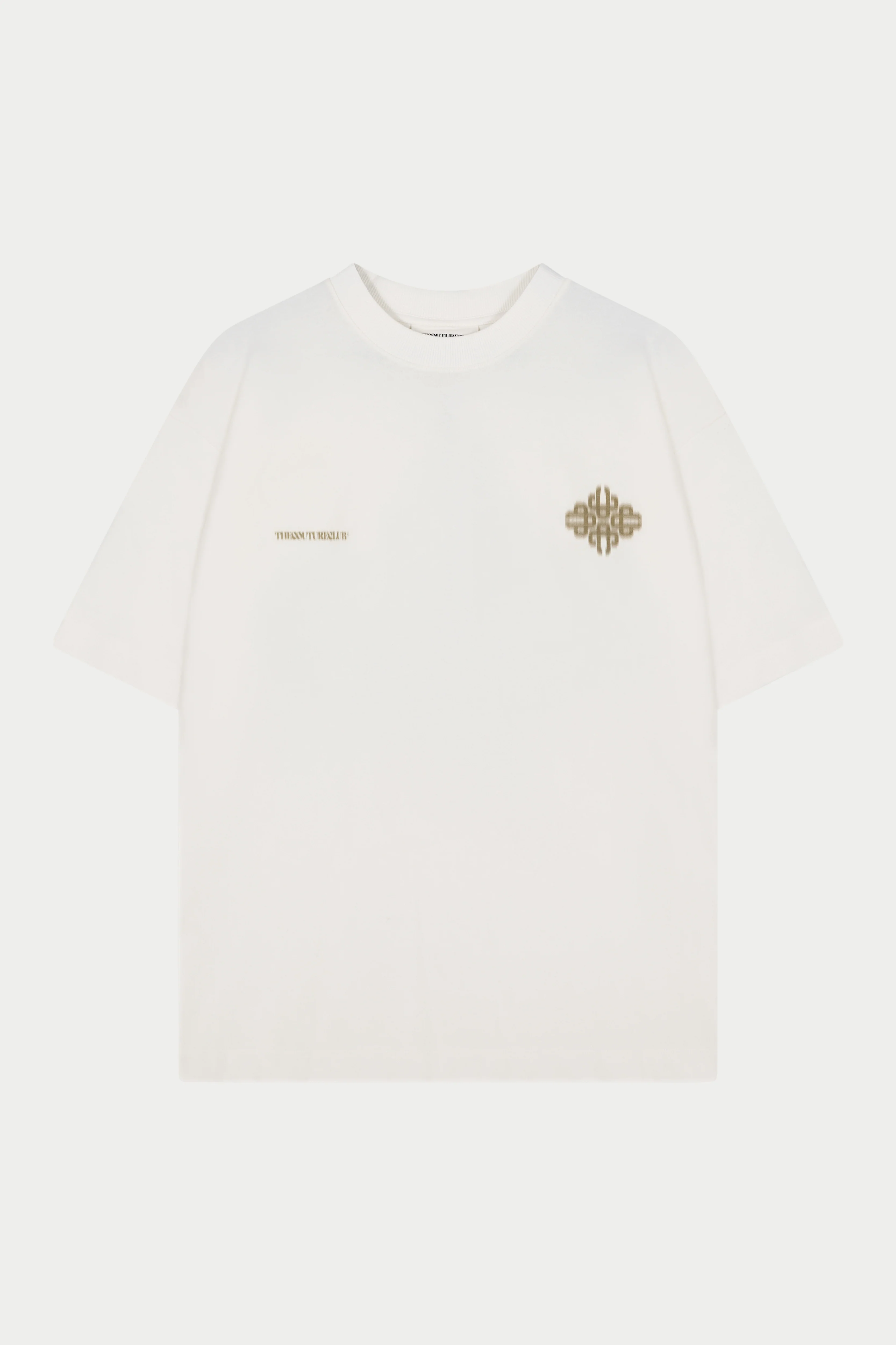 MOTION BLURRED EMBLEM T-SHIRT - KHAKI - Image 5