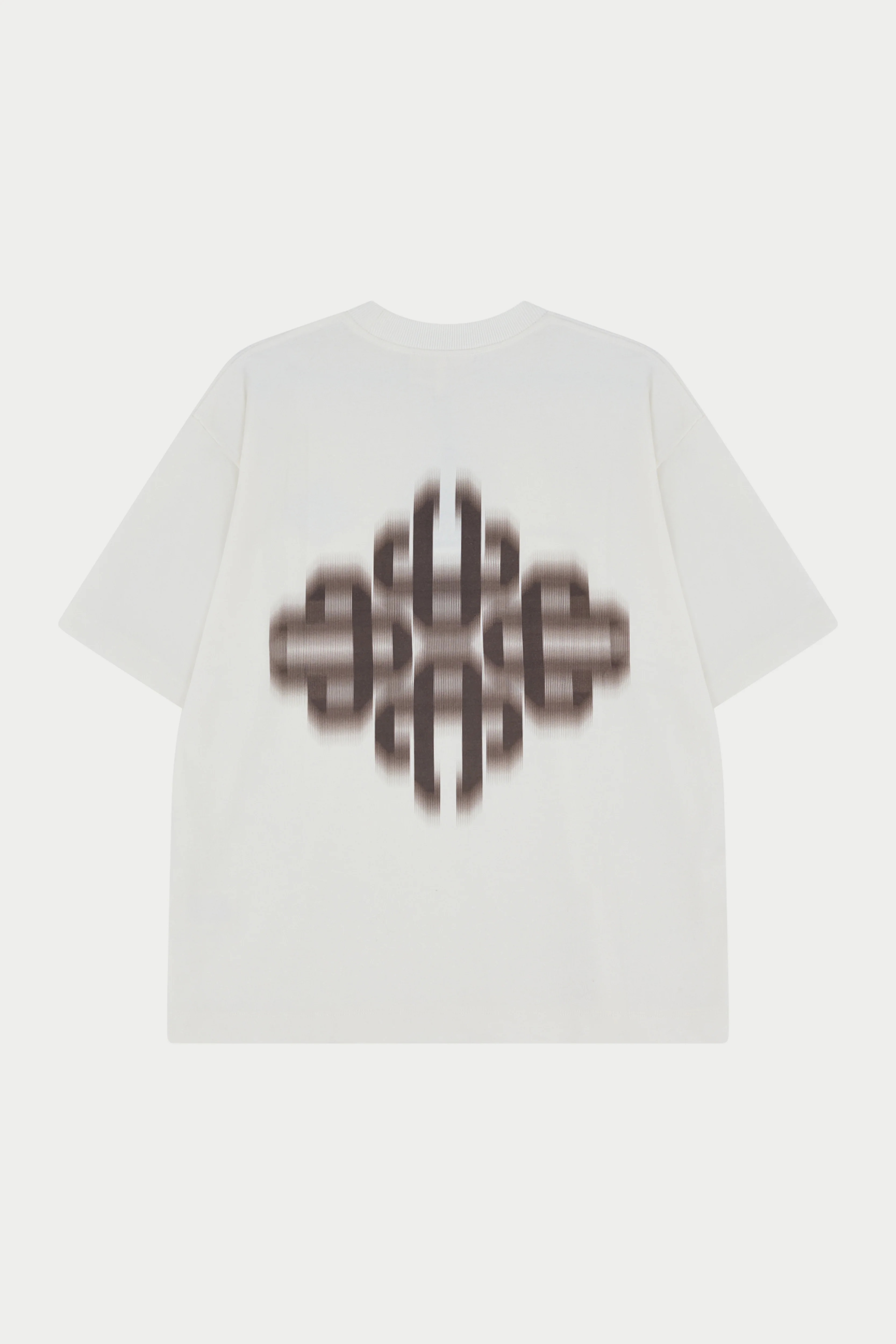 MOTION BLURRED EMBLEM T-SHIRT - OFF WHITE