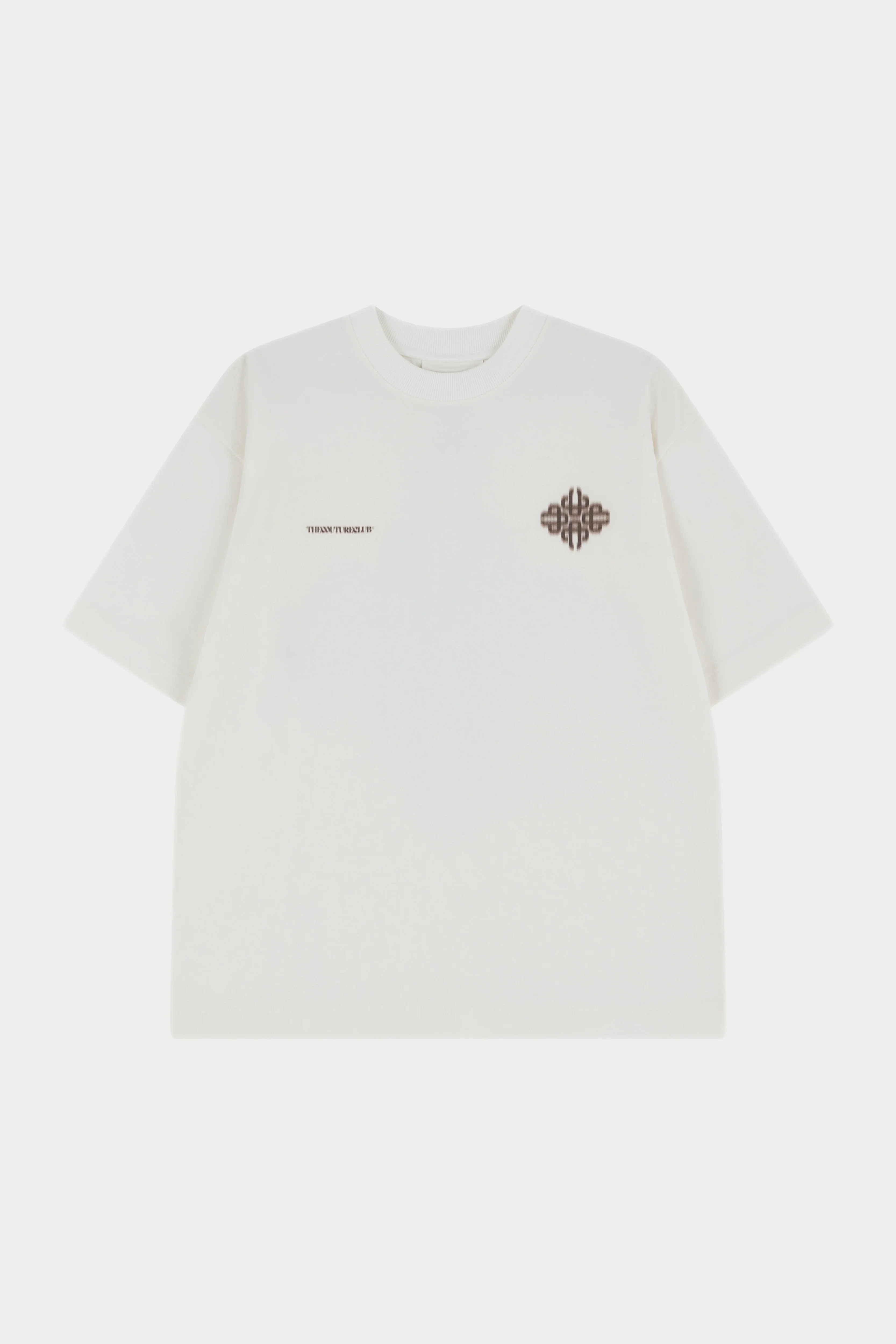 MOTION BLURRED EMBLEM T-SHIRT - OFF WHITE - Image 6
