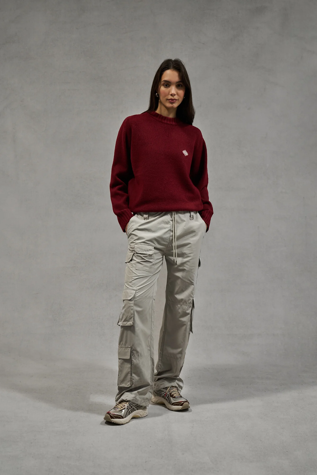 MULTI POCKET OVERSIZED CARGOS - GREY - Image 3