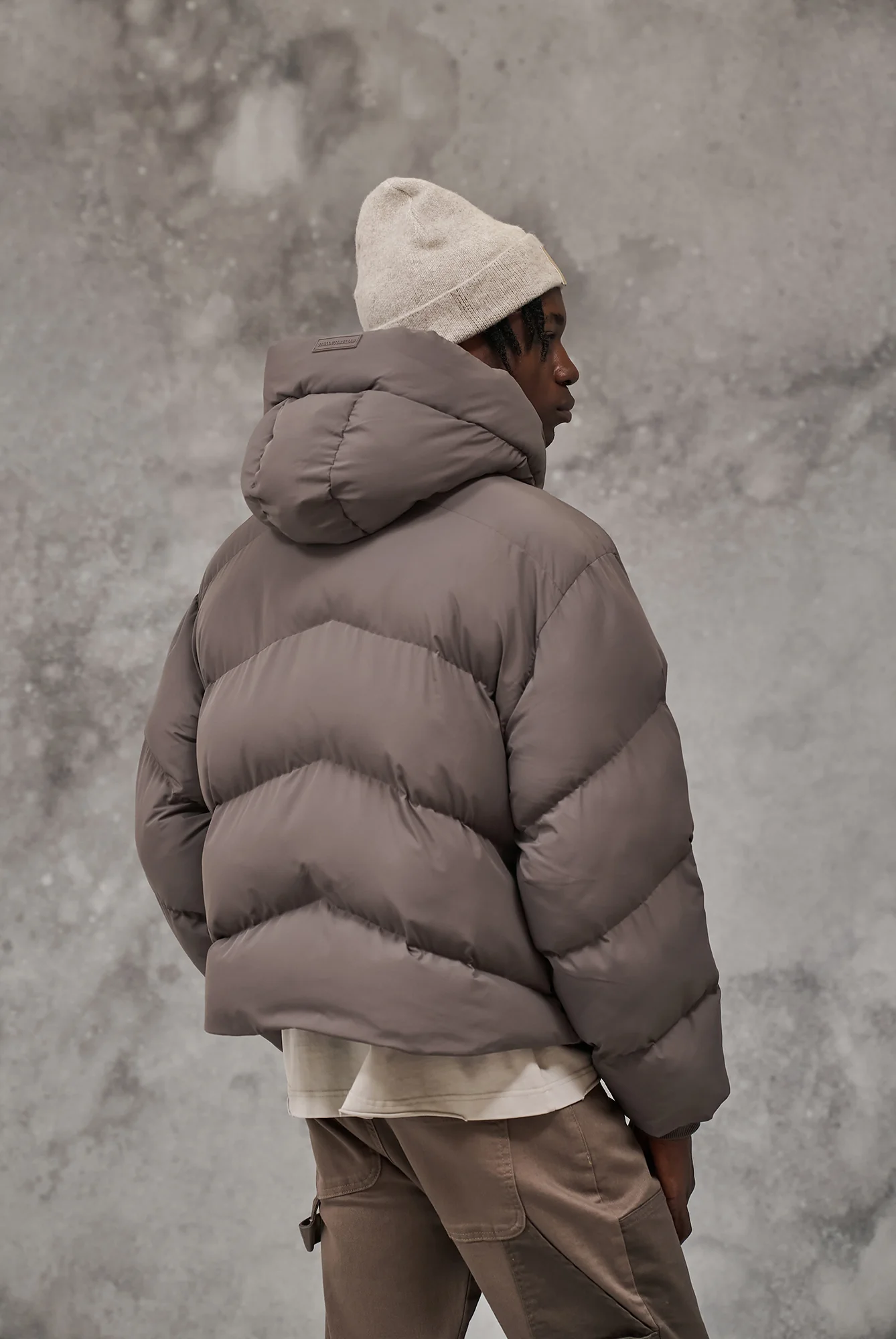 PUFFER COAT - BROWN - Image 6