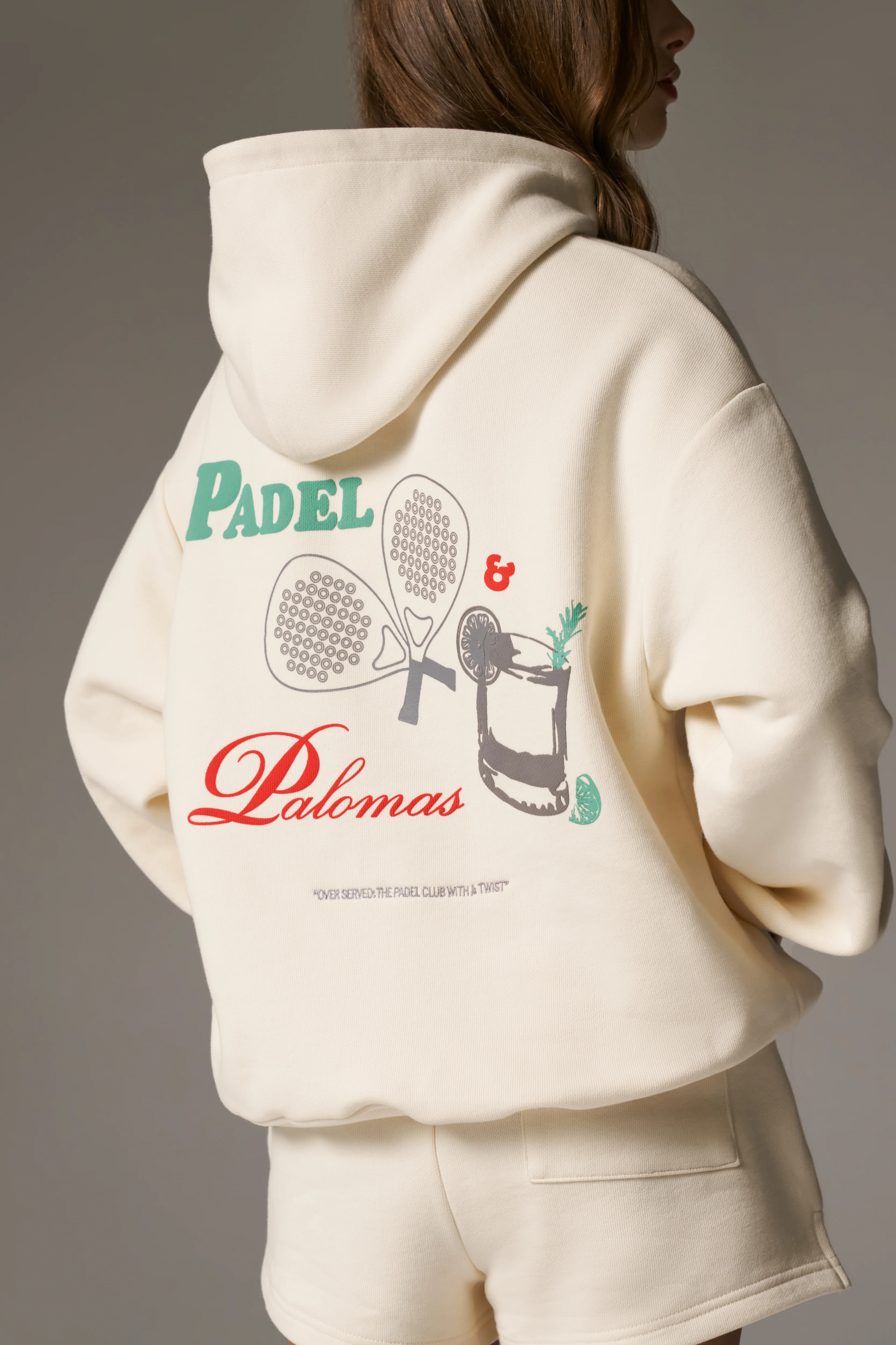 PADEL & PALOMAS OVERSIZED HOODIE - BUTTERMILK - Image 5